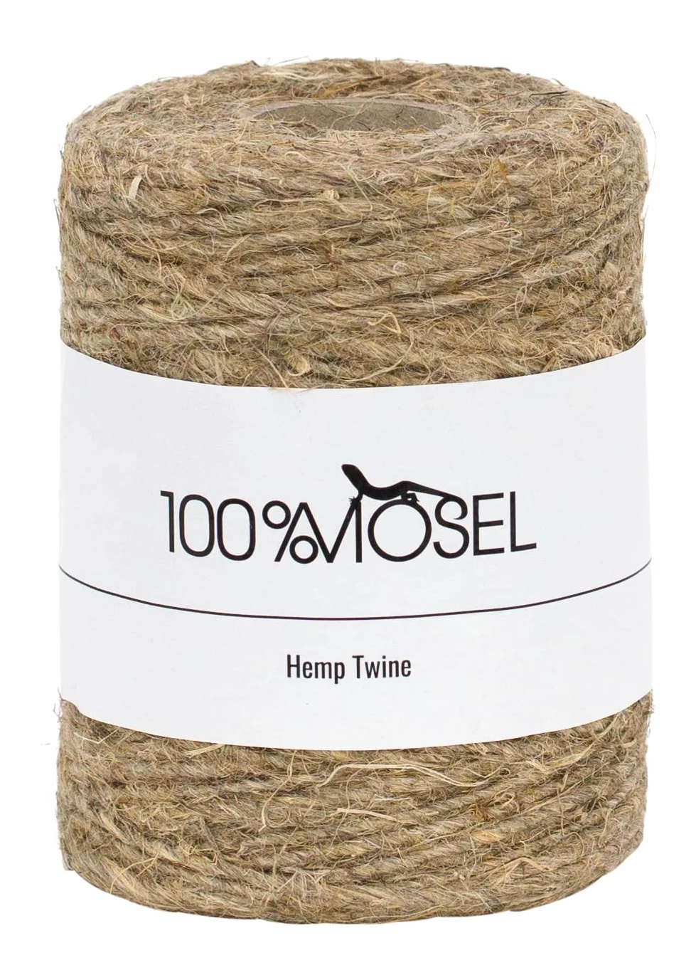 100% mozela sznurek konopny, naturalny brąz (2 mm x 100 m), zrównoważony sznurek z konopi, rustykalna taśma prezentowa na Boże Narodzenie i czas adwentu, materiał opakowaniowy na każdą okazję