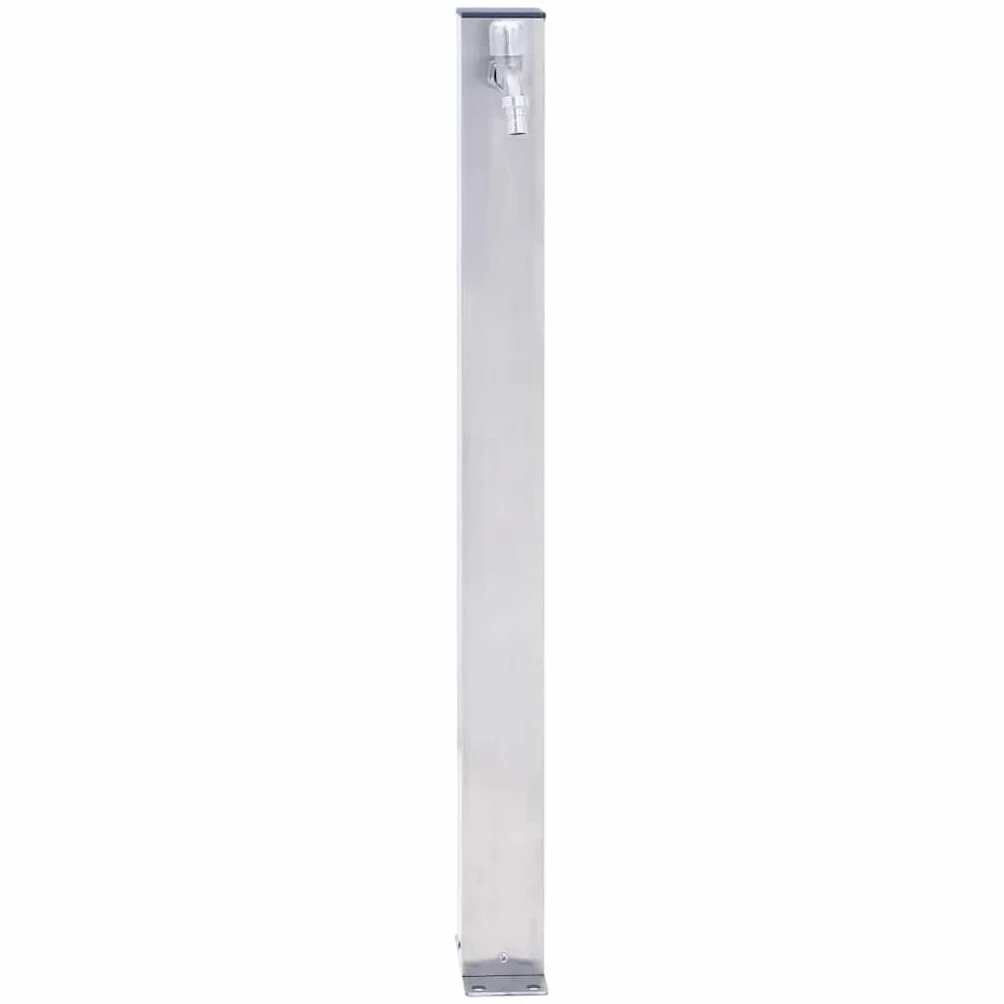 vidaXL Kran ogrodowy na słupku 60 cm stal nierdzewna z haczykiem na wąż
