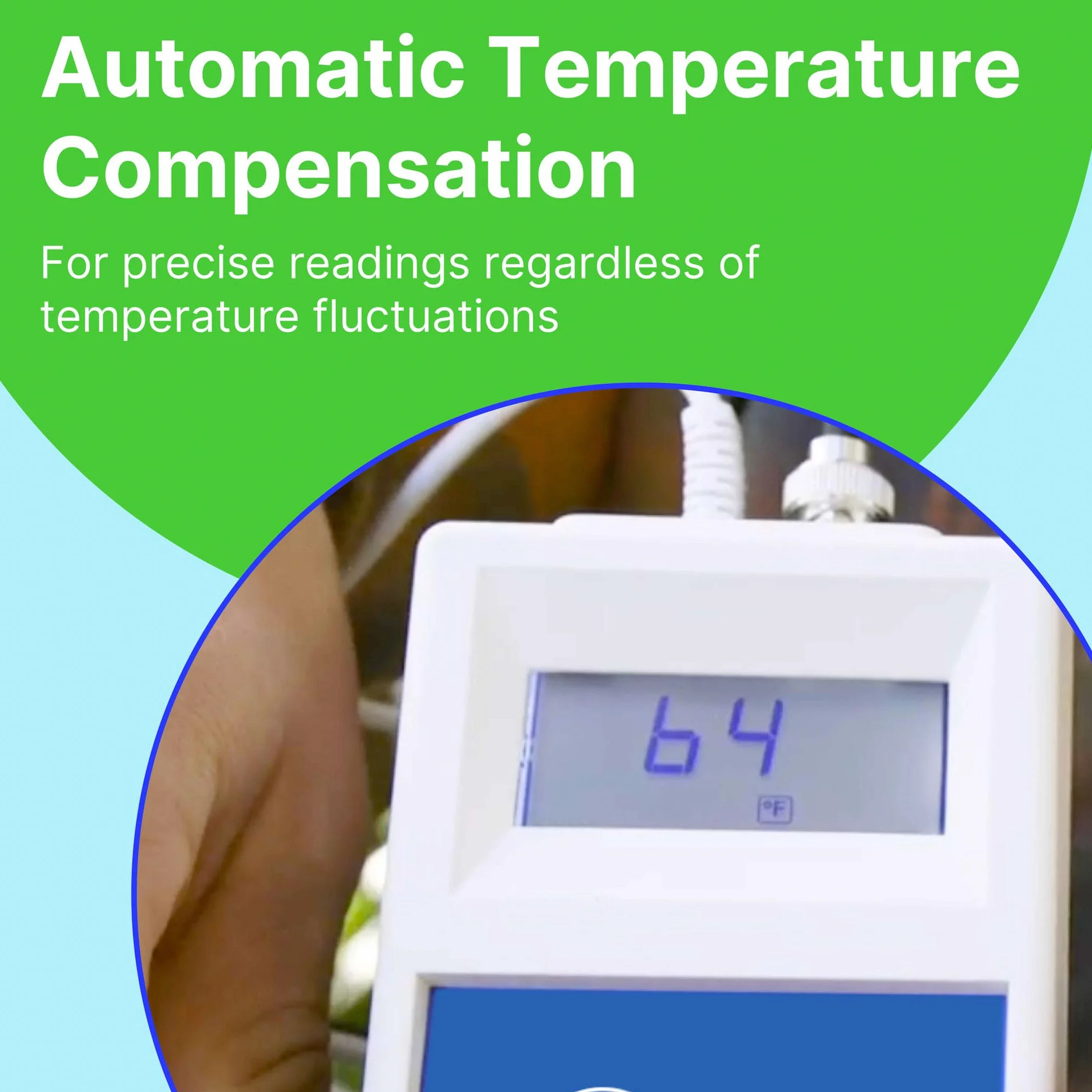 Bluelab METCOMPLUS Combo Meter PLUS do pH, temperatury i przewodności, łatwa kalibracja, działa w wełnie mineralnej i glebie