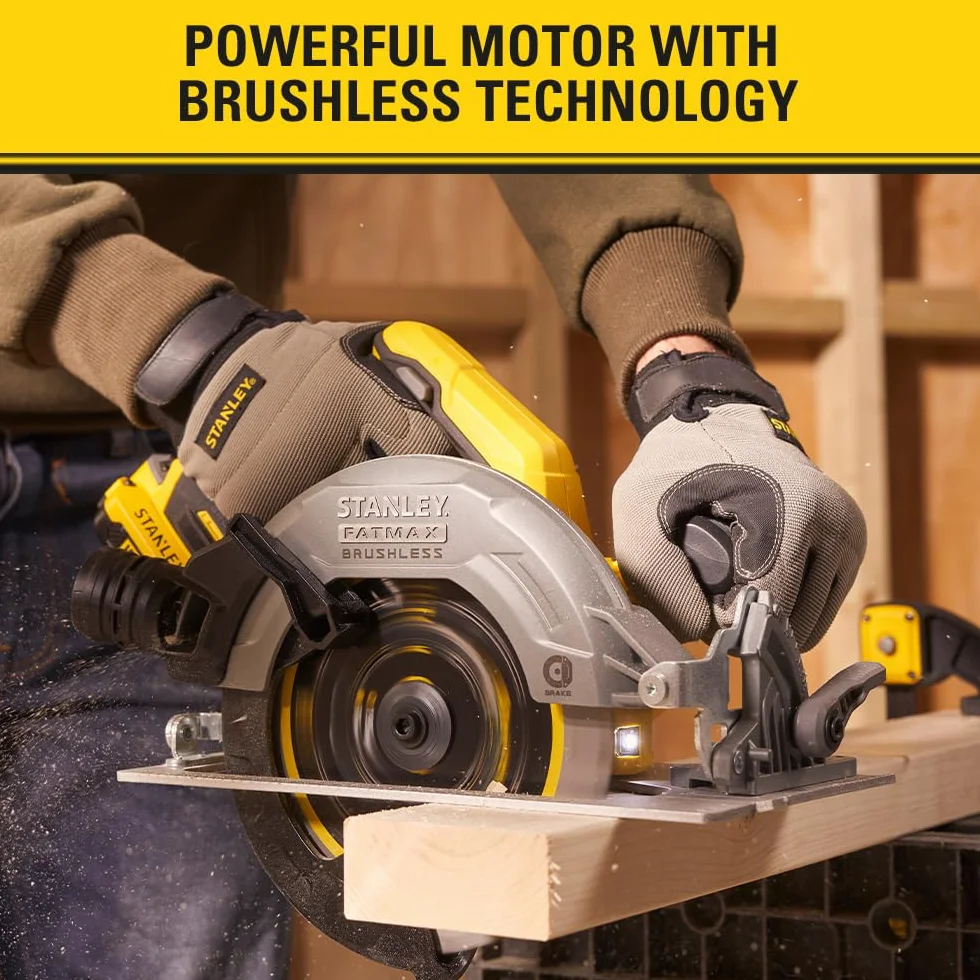 Stanley FatMax Bezszczotkowa Pilarka Tarczowa 18V V20, SFMCS550B-XJ