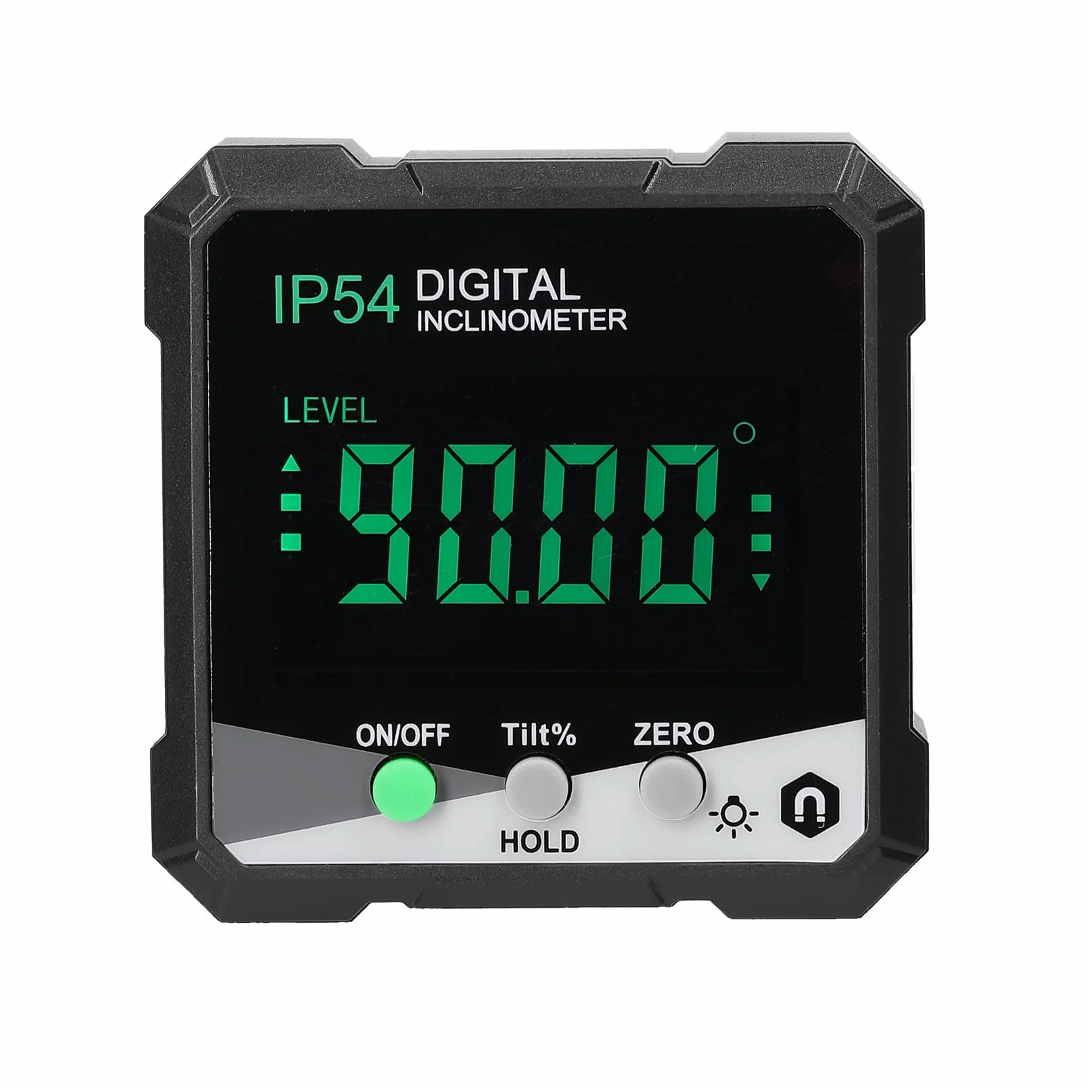 IP54 4 * 90° przenośny cyfrowy inklinometr podświetlenie LCD cyfrowy kątomierz miernik nachylenia cyfrowy linijka kątowa jednostronny ics wielofunkcyjny kątomierz absolutny względny tryb Mesuring