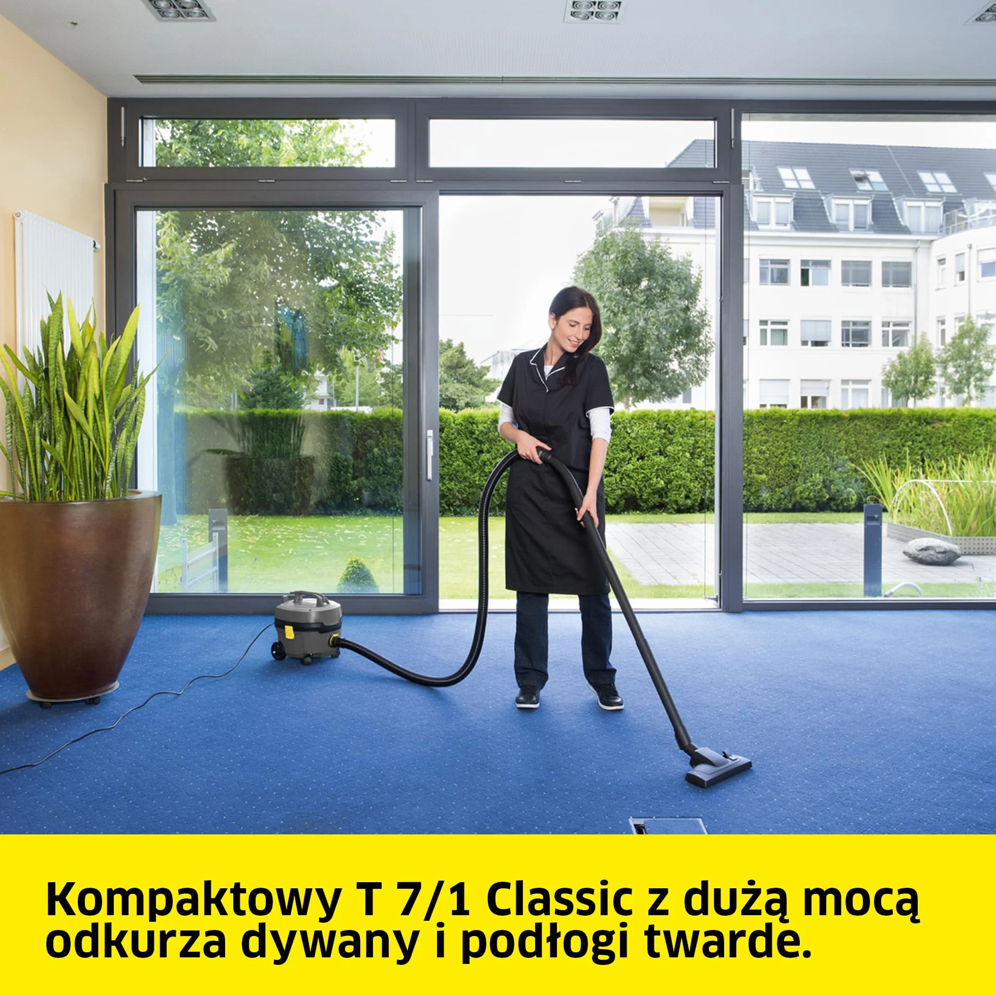 Kärcher odkurzacz T 7/1 Classic, pojemnik: 7 l, moc: 850 W, poziom ciśnienia akustycznego: 62 dB(A), waga: 3,5 kg, kabel: 7,5 m, stały kosz filtracyjny