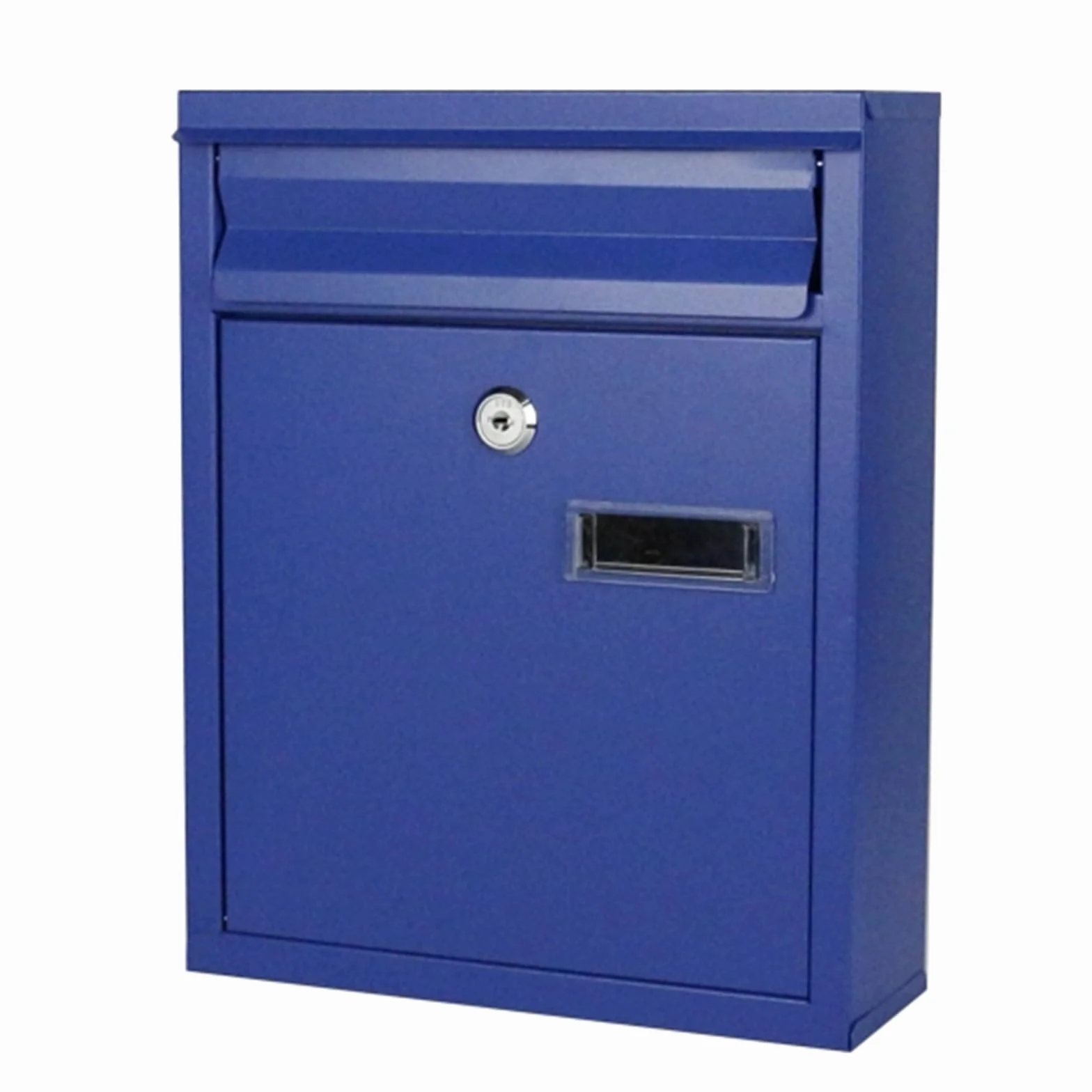 Large Capacity Mailboxes with Combination Lock, Mailboxes for Outside with Slot for Envelope, Wall Mount Mail Box, Weatherproof(Blue)