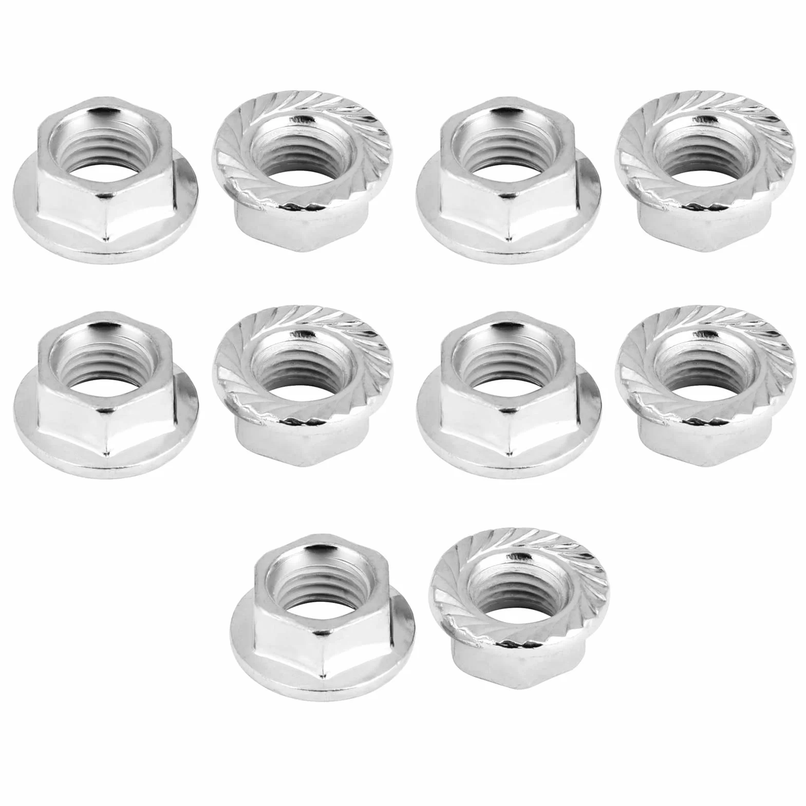 M10 x 125 Nakrętka M10x125 Nakrętki Nierdzewne Śruba 10 mm ząbkowany kołnierz Ss M10x1 25 M10x125 Wydech M10x1 Gwint koniec nakrętki 10 szt. Gwint końcowy Nakrętka sześciokątna