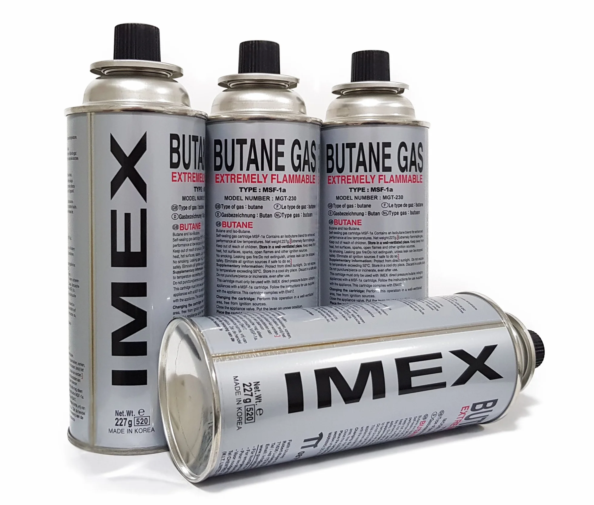 IMEX Kartridże gazowe do kuchenek gazowych, butan Imex, MSF-1a, 227 g (28 sztuk)
