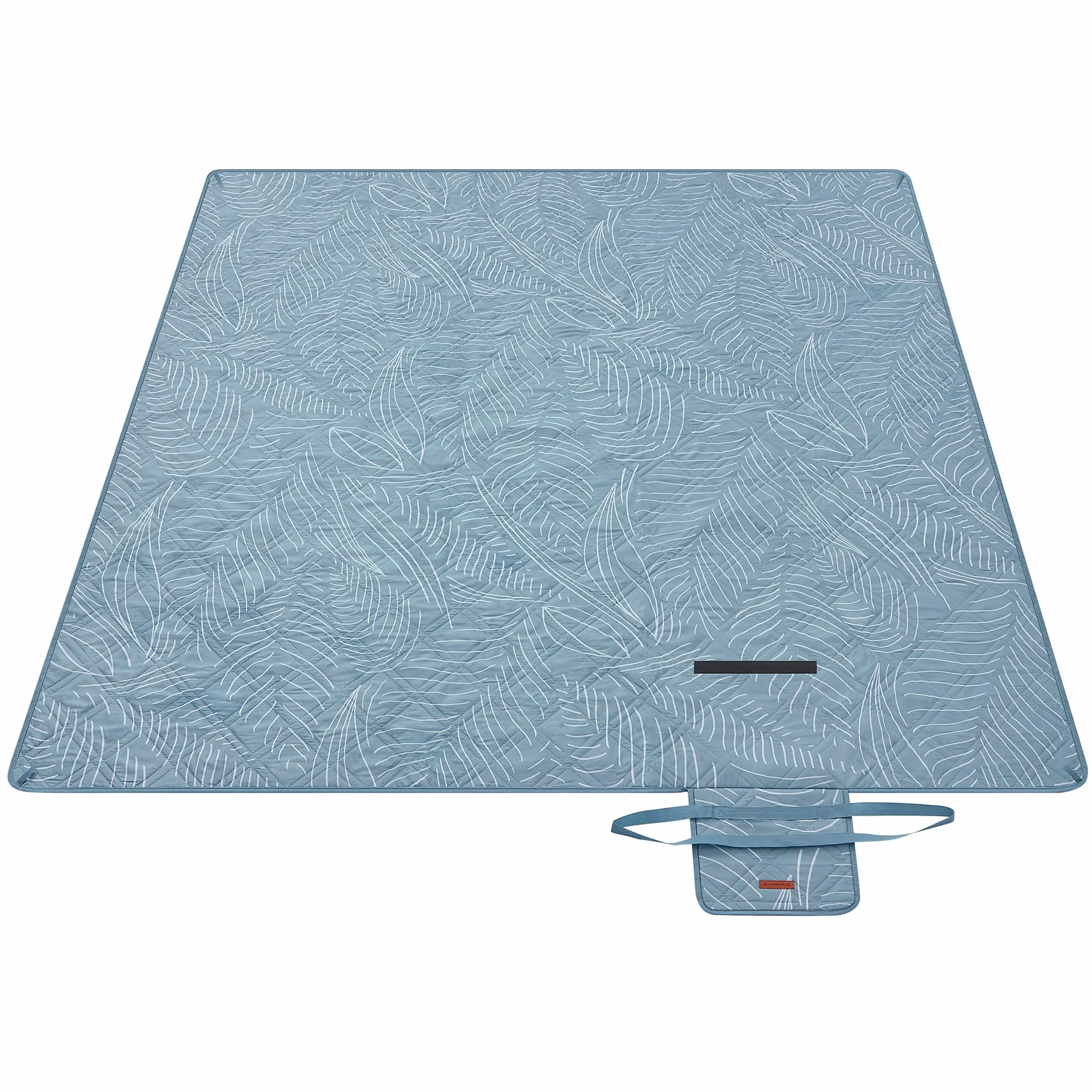 SONGMICS Koc piknikowy 200 x 200 cm wodoodporny składany niebieski