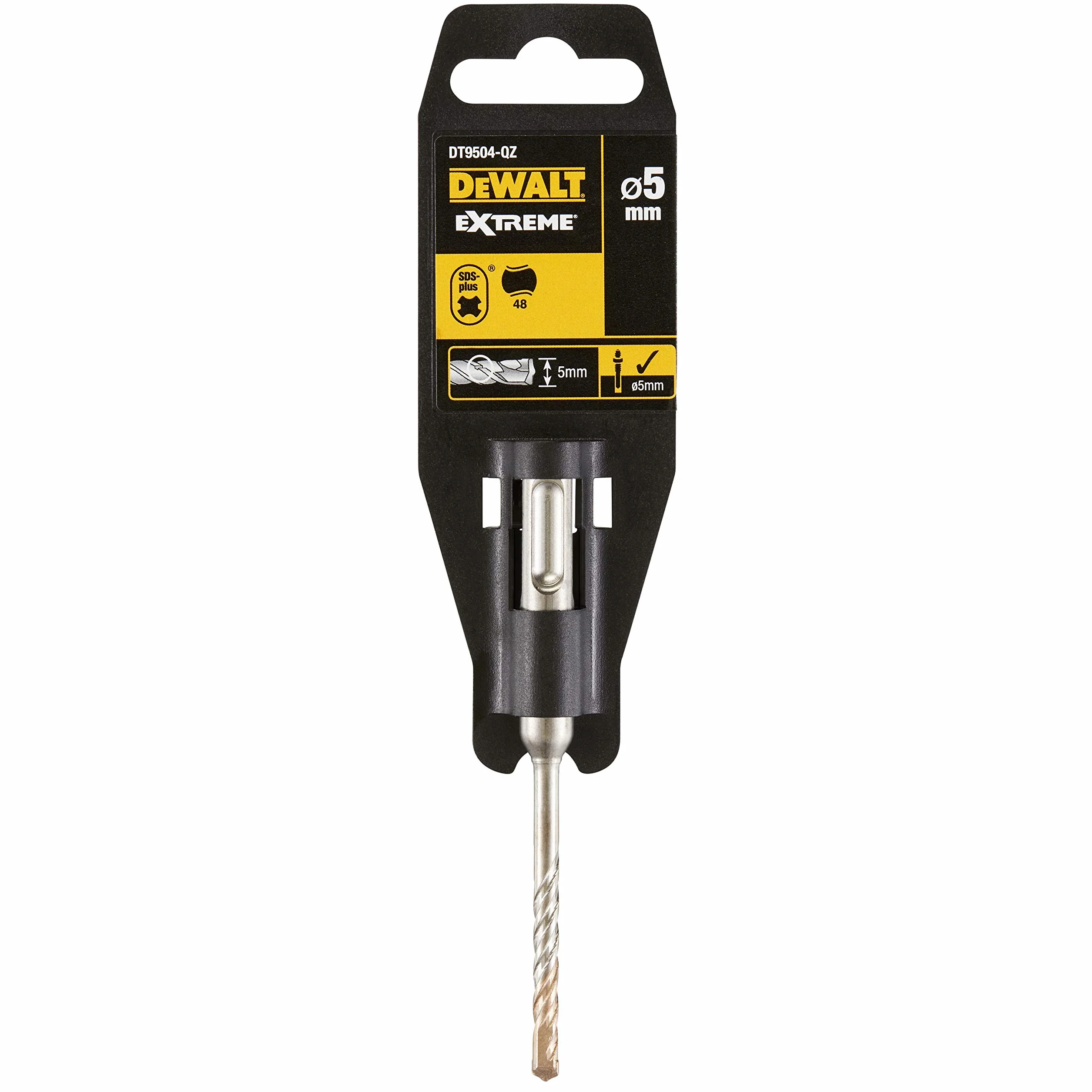 Dewalt Extreme 2 Wiertło Sds +, Srebrny, 5 x 110 mm