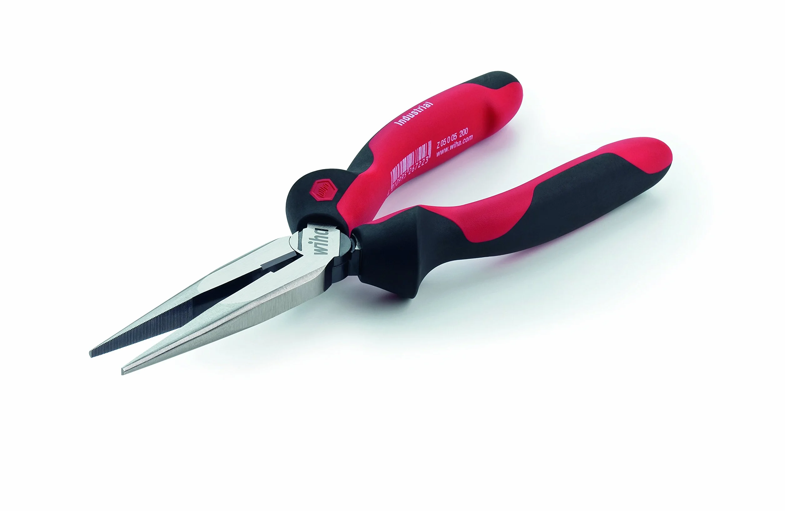 Wiha Szczypce z półokrągłym kształtem, przemysłowe, z ostrzem do cięcia, prosty 160 mm, 6 1/2" (32322)