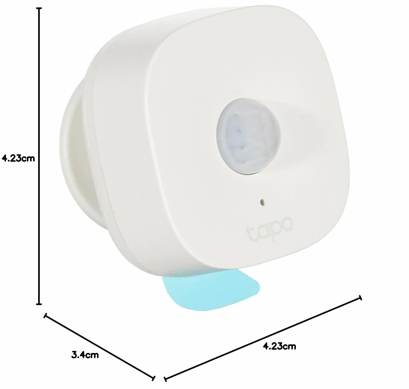 TP-Link Tapo T100 | Inteligentny czujnik ruchu PIR | Wykrywanie w czasie rzeczywistym | 120° kąt detekcji | Wymaga huba Tapo H100