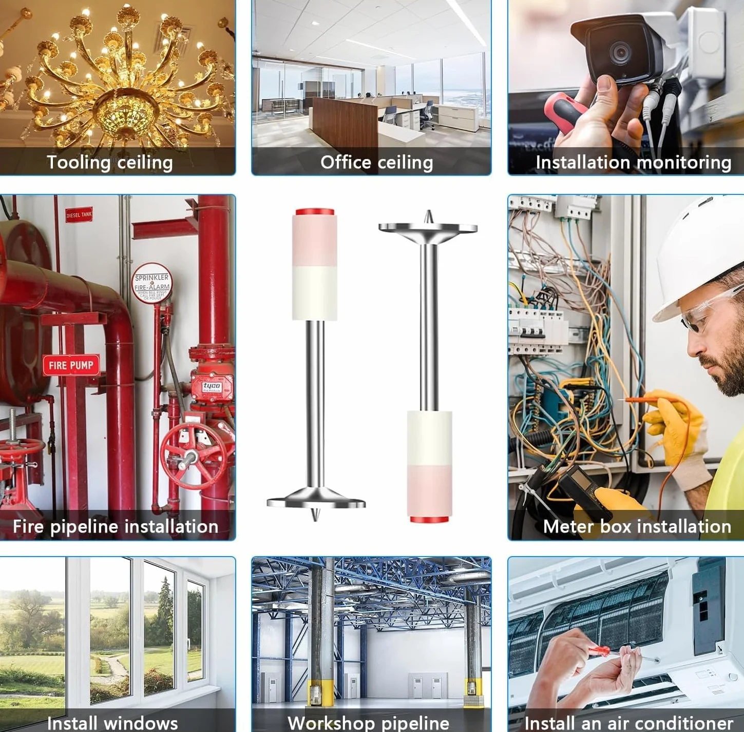 100 sztuk gwoździ stalowych 26 mm, gwoździe do betonu, sufitów i ścian, wytrzymałe gwoździe mocujące do drewna, metalu i muru, idealne do prac budowlanych i naprawczych