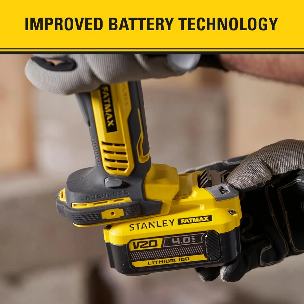 Stanley Fatmax V20 Szlifierka Kątowa, Czarny/Żółty, 18 V