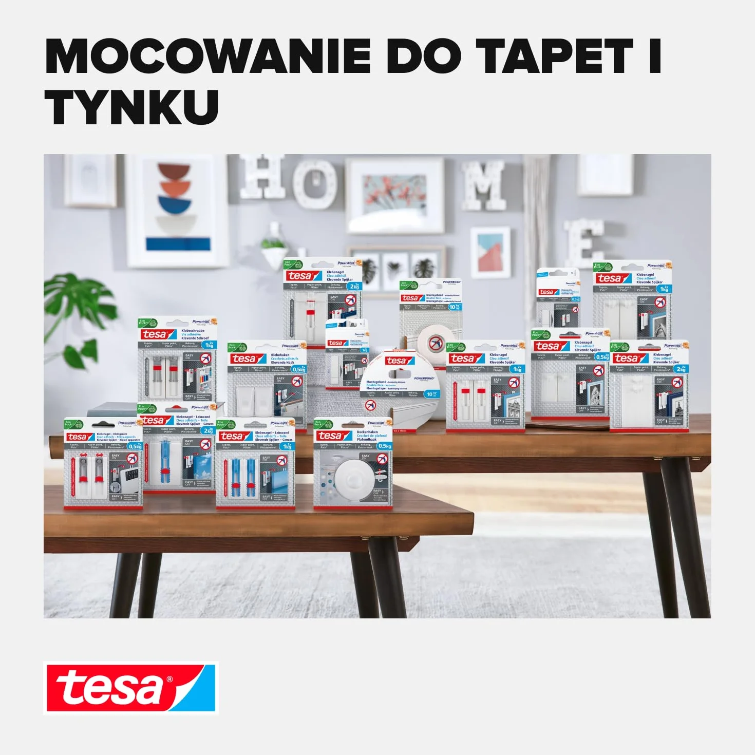 Tesa 77773-00000-00 Haczyk Samoprzylepny, Biały, 2 x 1 kg