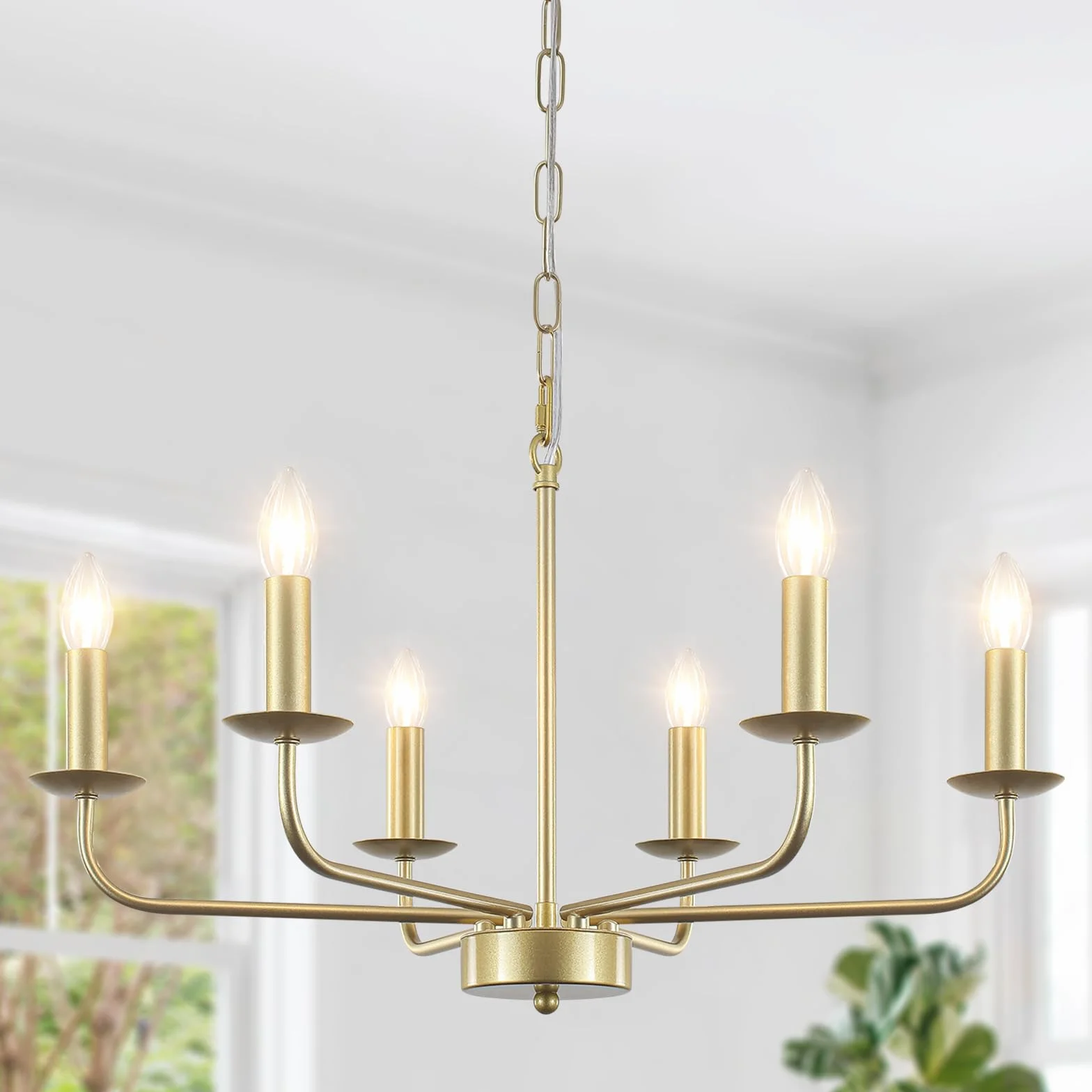 Złote żyrandole lampa sufitowa, 6 świateł, oświetlenie sufitowe | Żyrandol vintage przemysłowe lampy sufitowe salon, nowoczesny złoty wisiorek oświetlenie pasujące do kuchni jadalni, E14