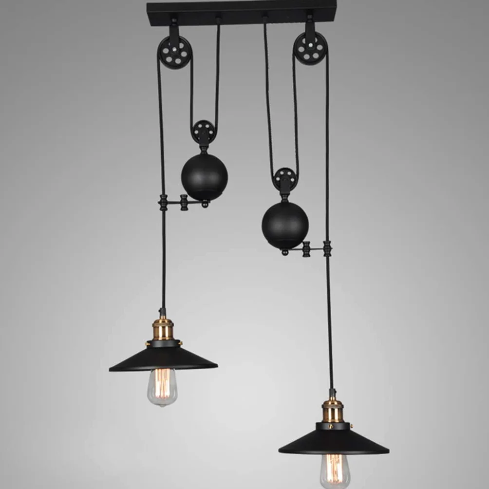 Wisiorek E27 Vintage Wisząca Lampa Retro Przemysłowy Metalowy Żyrandol Wiszący Dół Abażur Lampy Brązowy Bar Sufit Lampa Sufitowa Sypialnia Jadalnia Sufit Sypialnia
