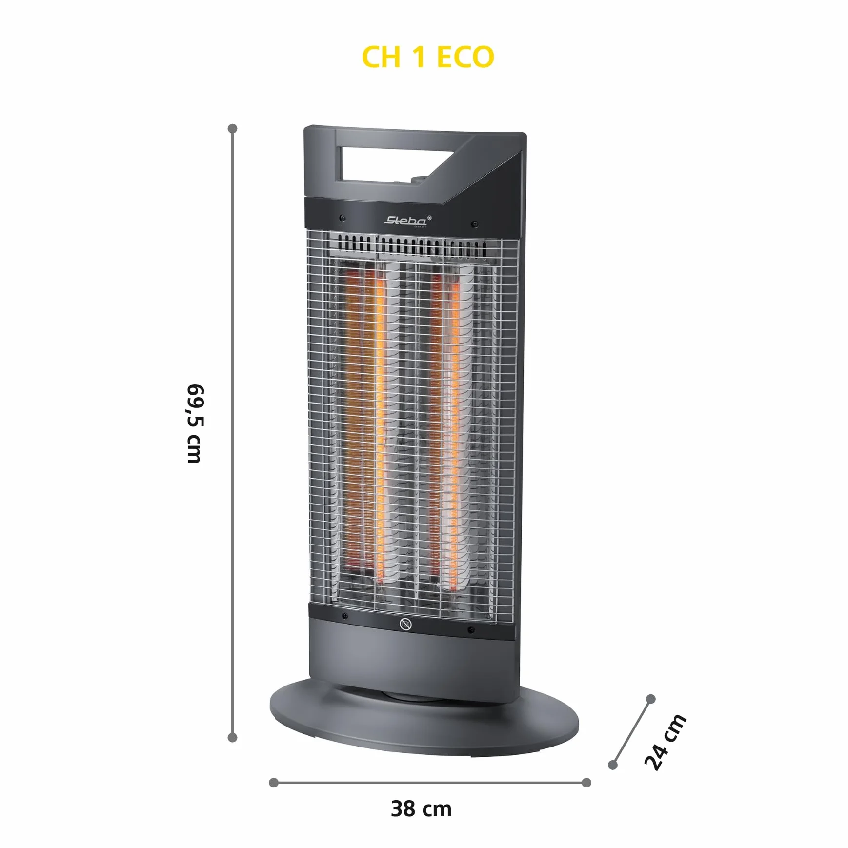 Steba CH 1 Eco promiennik 1000 W czarny