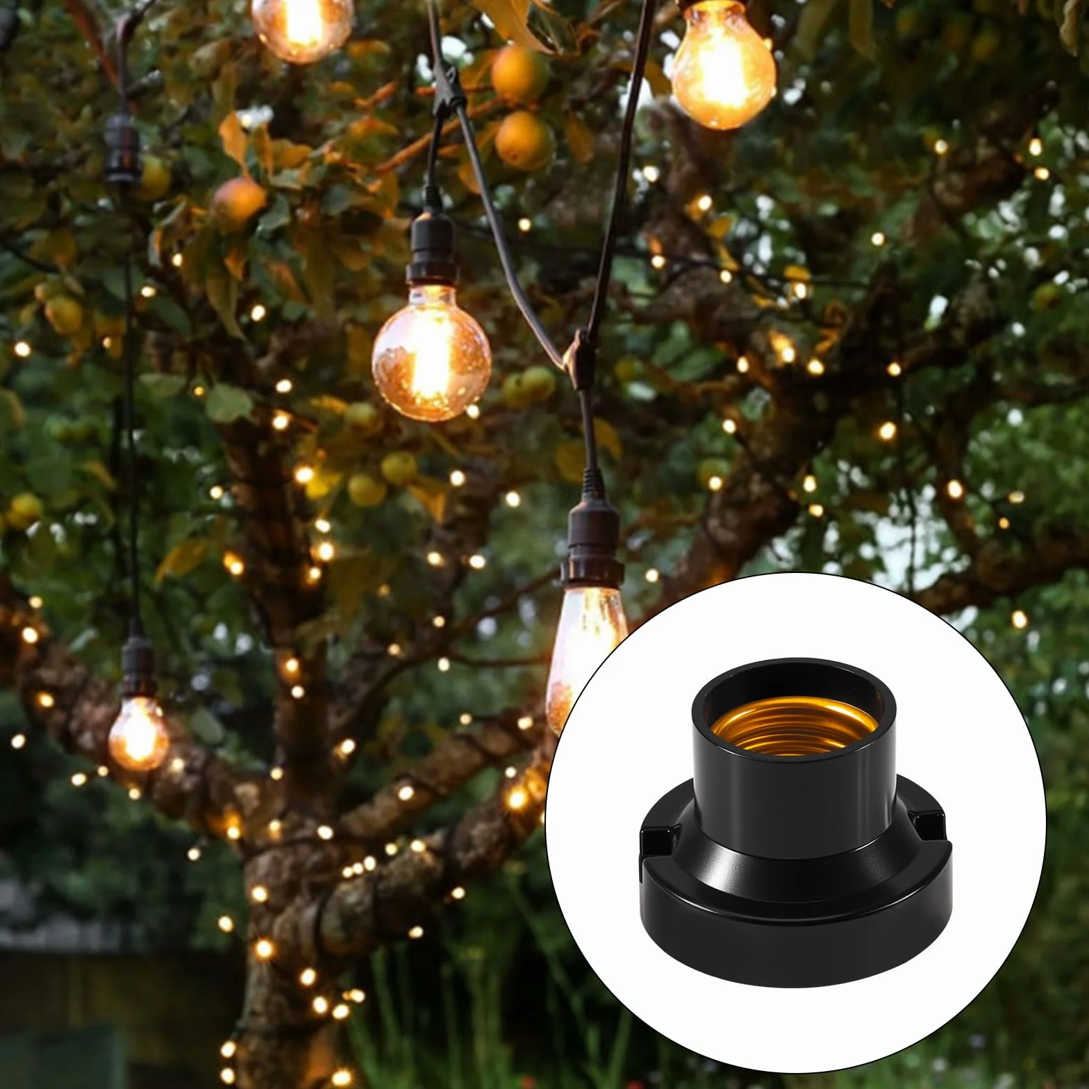 Joycabin 10 sztuk oprawek E27 do lamp w stylu vintage do przykręcenia żarówki oprawka do żarówek, lamp halogenowych