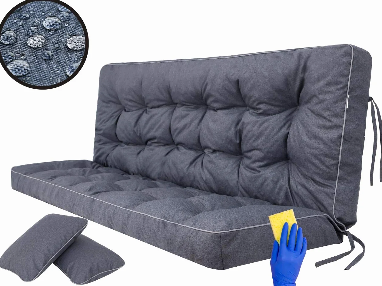 PillowPrim Poduszka na huśtawkę ogrodową 180 cm, granatowa