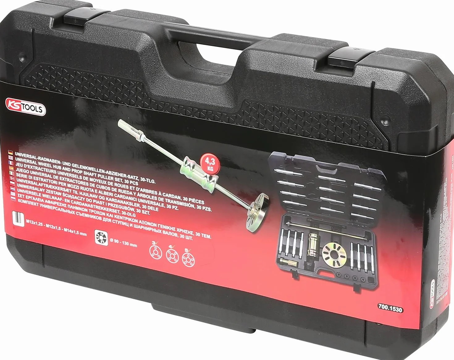 KS Tools 700.1530 Uniwersalny zestaw ściągaczy do piast i przegubów, 30-szt.