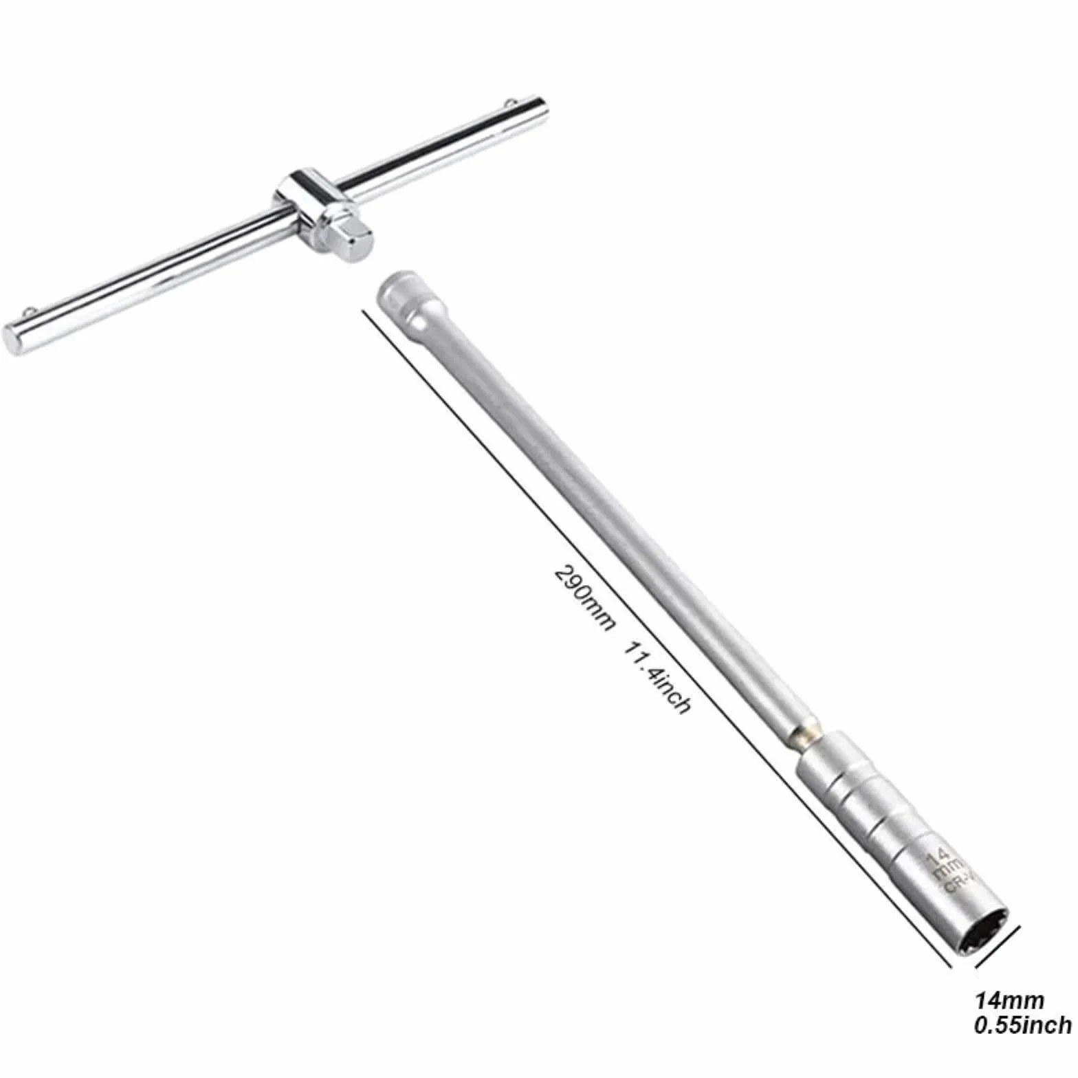 Magnetyczne gniazdo do świec zapłonowych 14mm 16mm CR-V stalowe przedłużenie obrotowe zestaw do naprawy samochodu