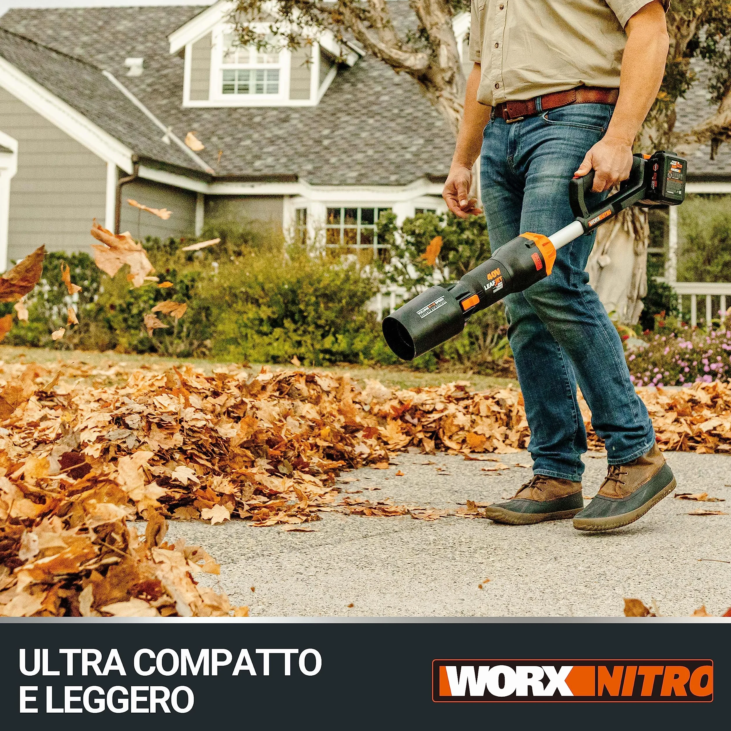 WORX Akumulatorowa dmuchawa do liści 40 V Leafjet WG585E.9