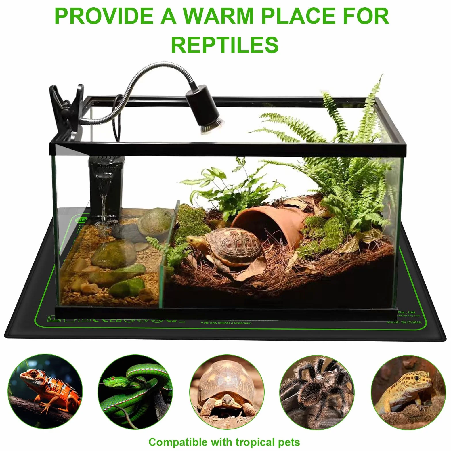Mata grzewcza do roślin 52x25 cm z termostatem IP67