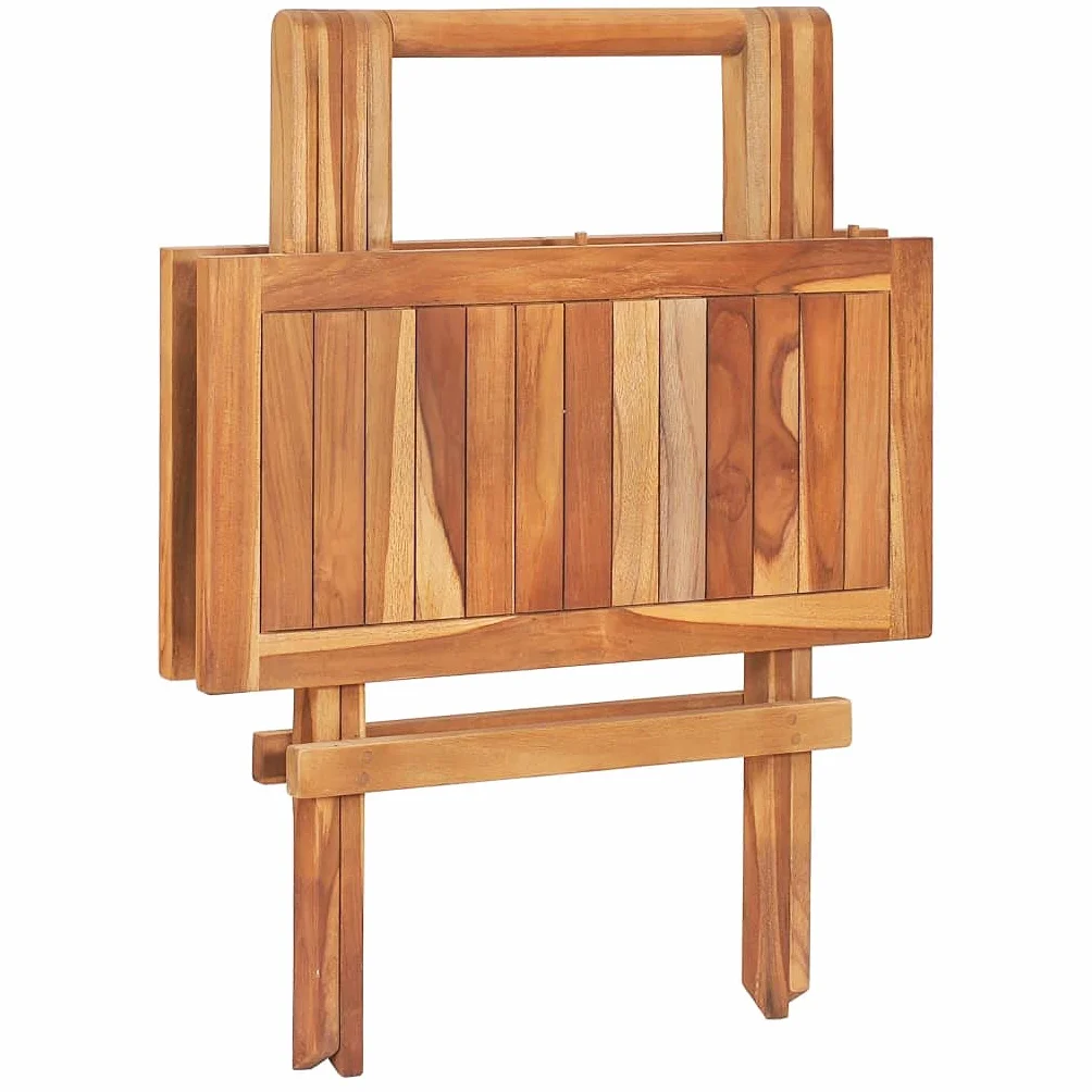vidaXL Składany stolik bistro, 60x60x65 cm, lite drewno tekowe