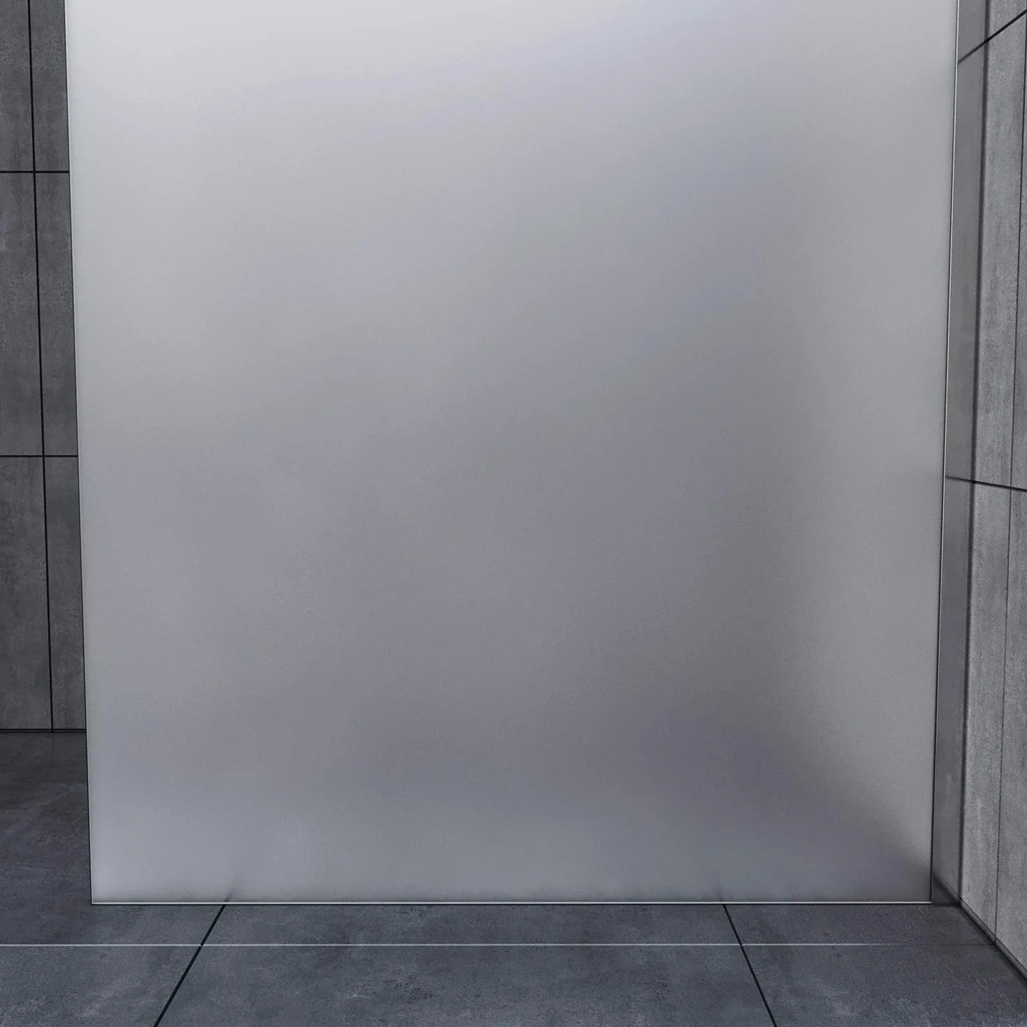 ELEGANT Prysznic Walk-In 120 x 200 cm ze stabilizatorem z 8 mm całkowicie satynowanego szkła z nanopowłoką