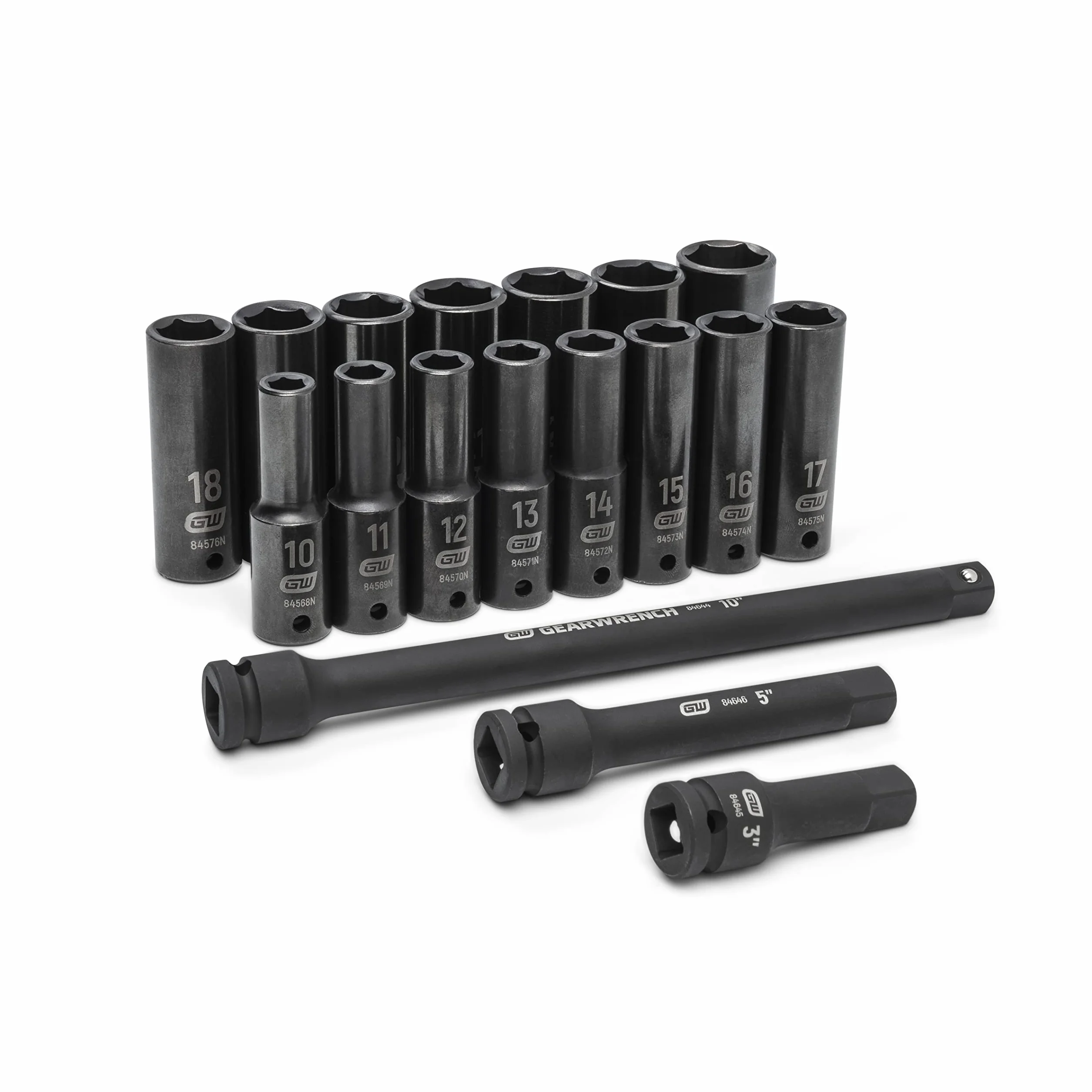 GEARWRENCH 18-częściowy zestaw nasadek udarowych 1/5.1 cm - 89096