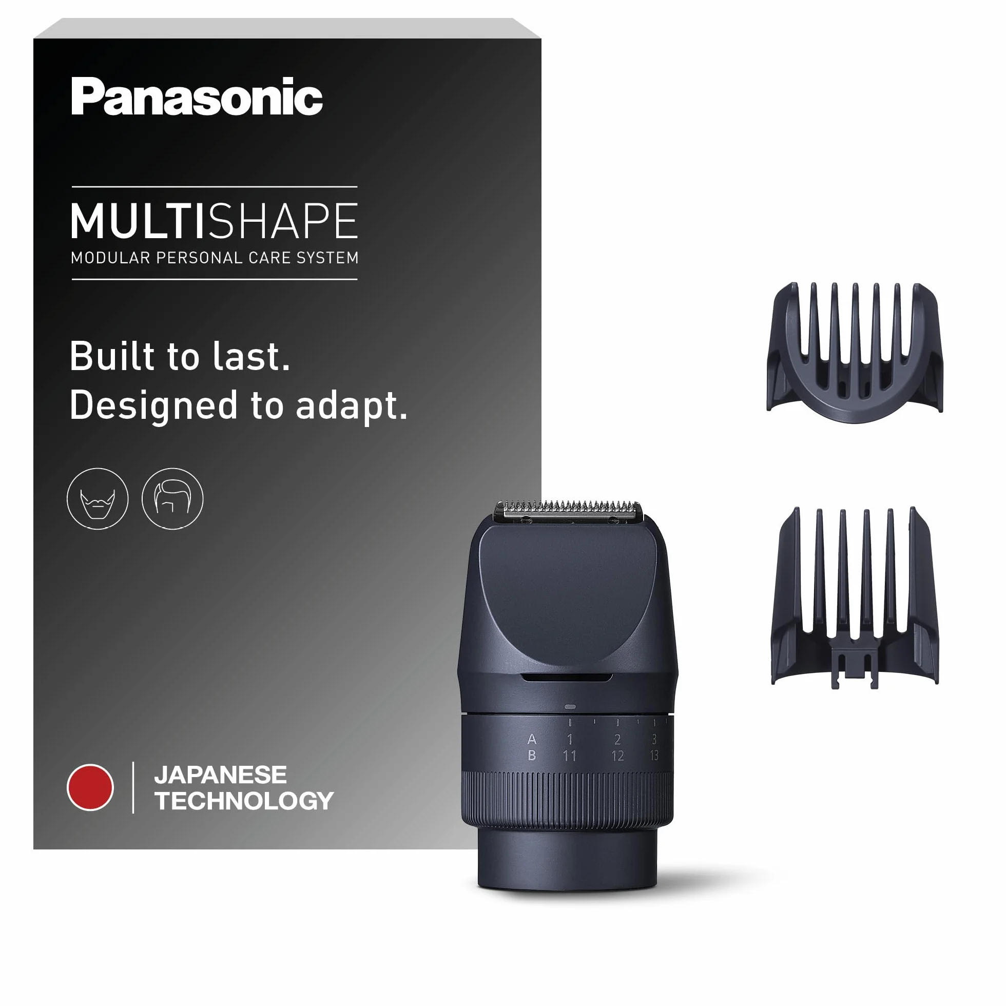 Panasonic ER-CTN1 MULTISHAPE modułowy system do pielęgnacji osobistej - nasadka trymera do brody/włosów (39 długości cięcia, wodoodporna)