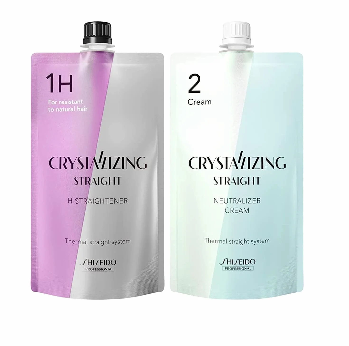 Shiseido Professional krystalizująca prosta H1+H2 do włosów grubych lub odpornych 400g+400g