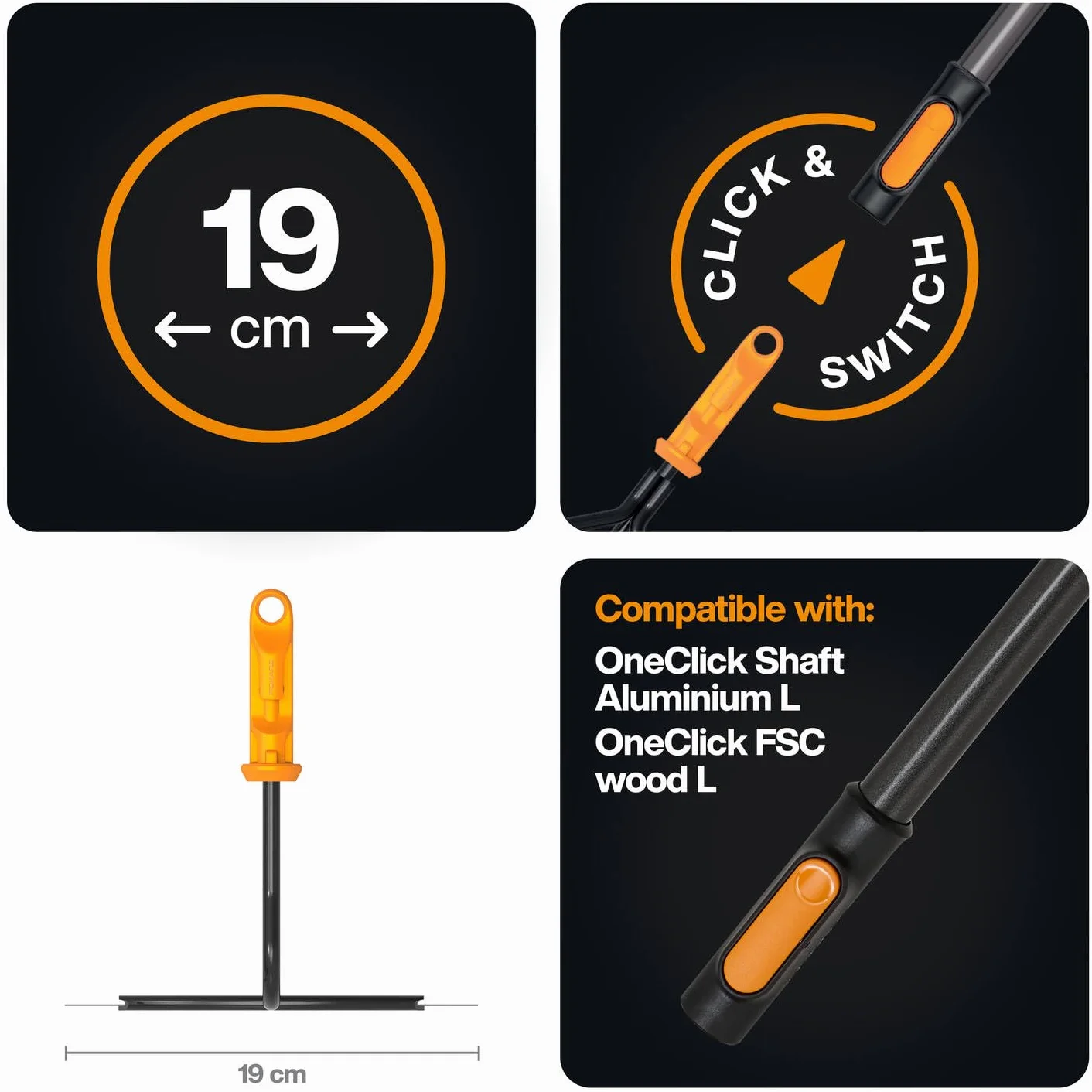 Fiskars OneClick Hoe