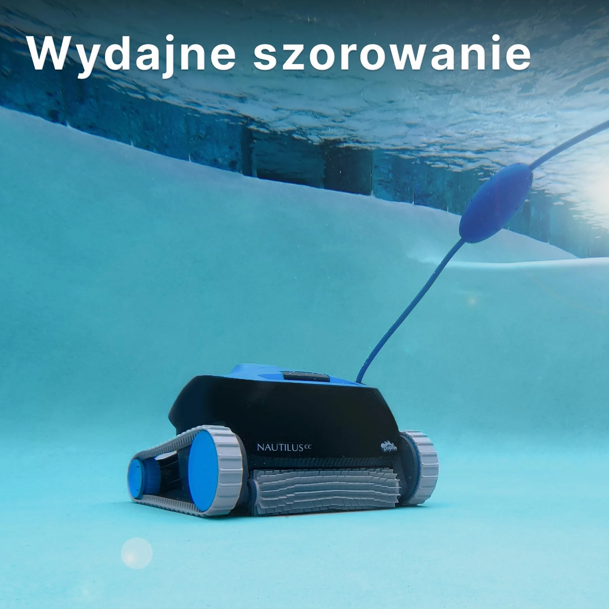 Dolphin Nautilus CC Automatyczny robot do czyszczenia basenów z kablem - czyszczenie podłóg i ścian - energooszczędny, baseny naziemne do 10 m, pielęgnacja wody