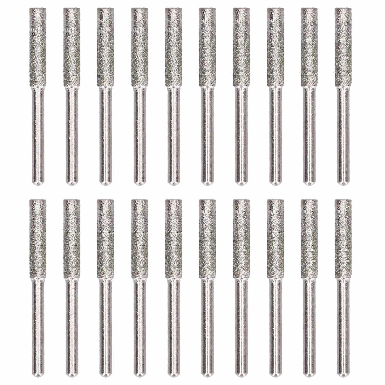 Zestaw 20 sztuk diamentowych ostrzarek do łańcuchów piłowych, narzędzie do ostrzenia łańcucha, kamień szlifierski do ostrzenia i szlifowania (4,8 mm)