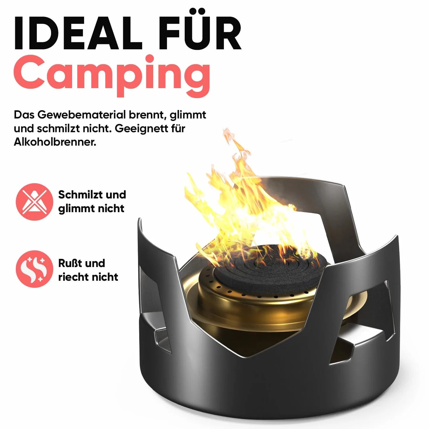 EVOCAMP Podstawa ognioodporna 60 x 60 cm czarna żaroodporność do 982 °C materiał ognioodporny idealna jako mata przeciwpożarowa lub jako podstawa grilla niepalna mata ciepłochronna płyta ognioodporna