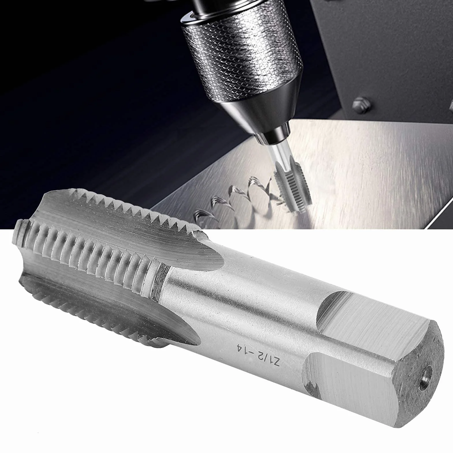 HSS Pipe Thread Tap Z 1/2?14 Manual Machine Tap System 1/2inch Thread Repair Tool for Water Pipe