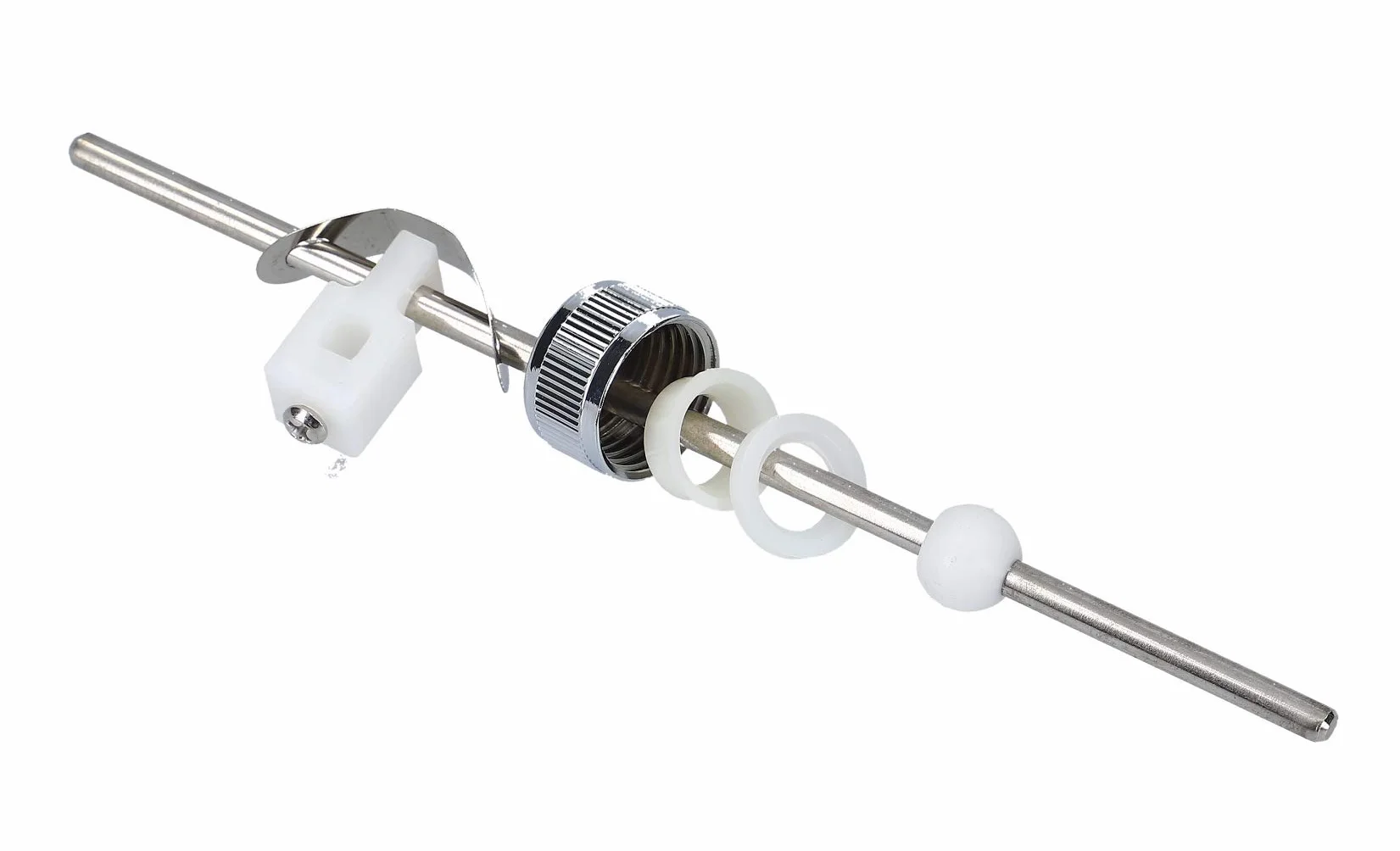 Drążek mimośrodowy 5 mm Ø poziomy 180 mm do armatury umywalki zestaw odpływowy