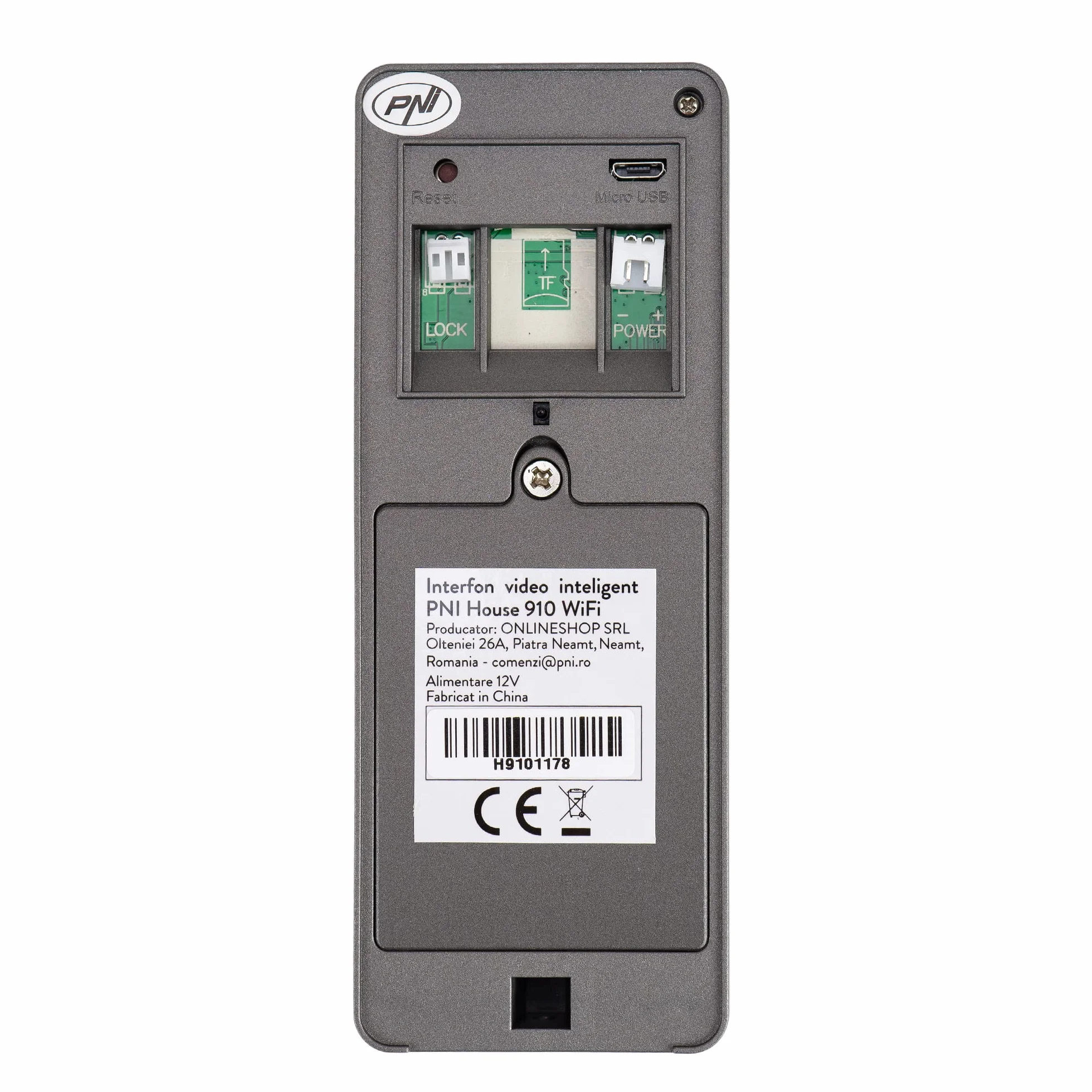 Inteligentny wideodomofon PNI House 910 WiFi HD, P2P, sterowanie elektryczne, inteligentny z innymi produktami kompatybilnymi z Tuya