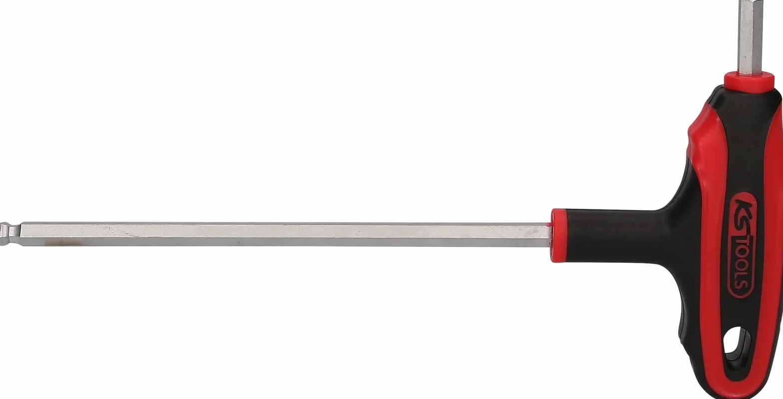 KS Tools 151.8135 Imbusowy klucz kątowy z końcówką w kształcie kulki, 6mm