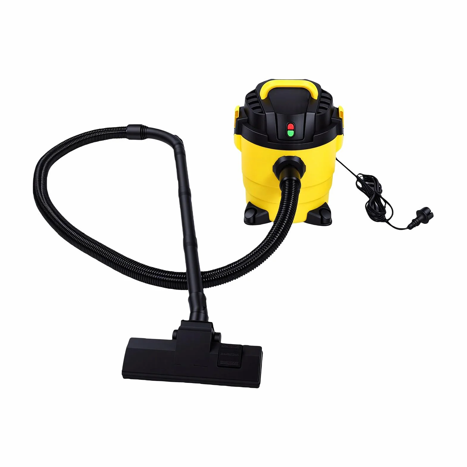 GOWENIC Odkurzacz Kanistrowy o Mocy 1000 W na Mokro i Sucho, 16 KPa |Wydajny środek do Czyszczenia Dywanów do Domowego Biura Samochodowego 10 L (wtyczka UE 220V)