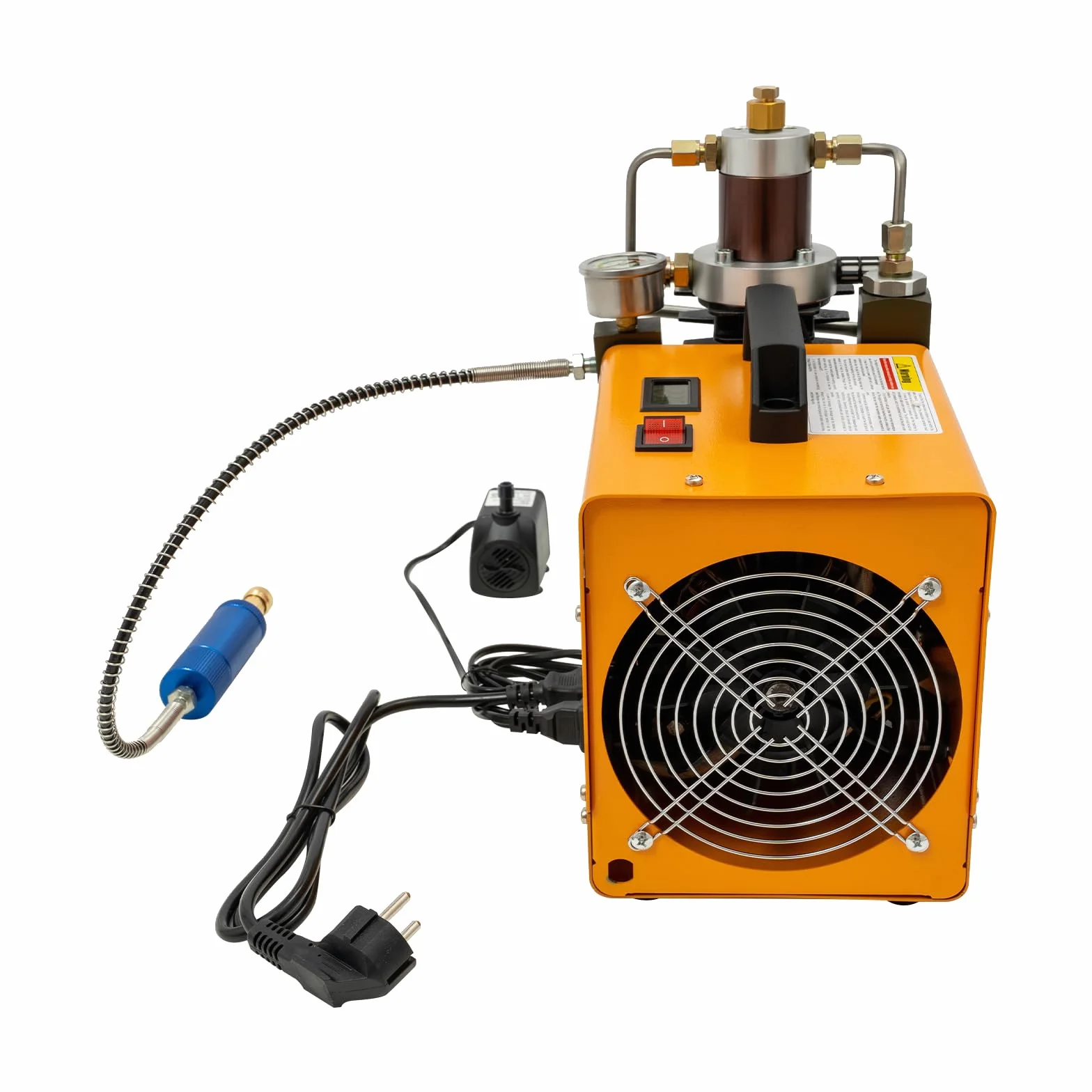 Sprężarka wysokociśnieniowa 1800 W | przenośna wysokociśnieniowa pompa powietrza M10 i elektryczna sprężarka powietrza PCP do 100 l | 2800 obr./min 75 dB | do pistoletu do paintballu, butli do
