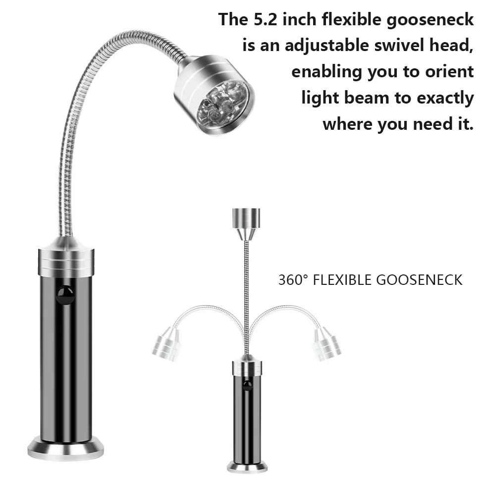 Zestaw lamp do grillowania na zewnątrz, 2 szt., magnetyczne światła do grilla z futerałem, idealne do grillowania, biwakowania, pikniku i garażu