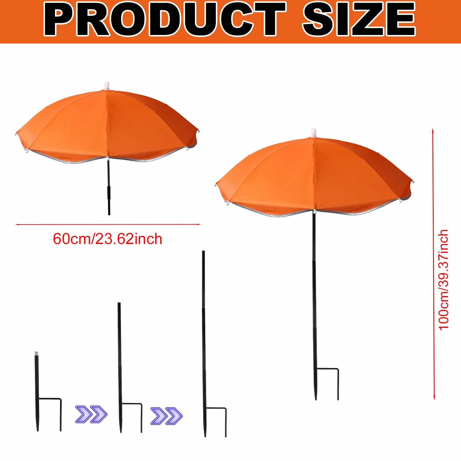 Lyreh 3szt Parasole Roślinne do Roślin Zewnętrznych, 3 Kolory Średnica 60cm Parasol Roślina Ogrodowa do Zapewnienia Cienia Aby Chronić Kwiaty Rośliny Owoce i Warzywa na Patio Przed Palącym Słońcem