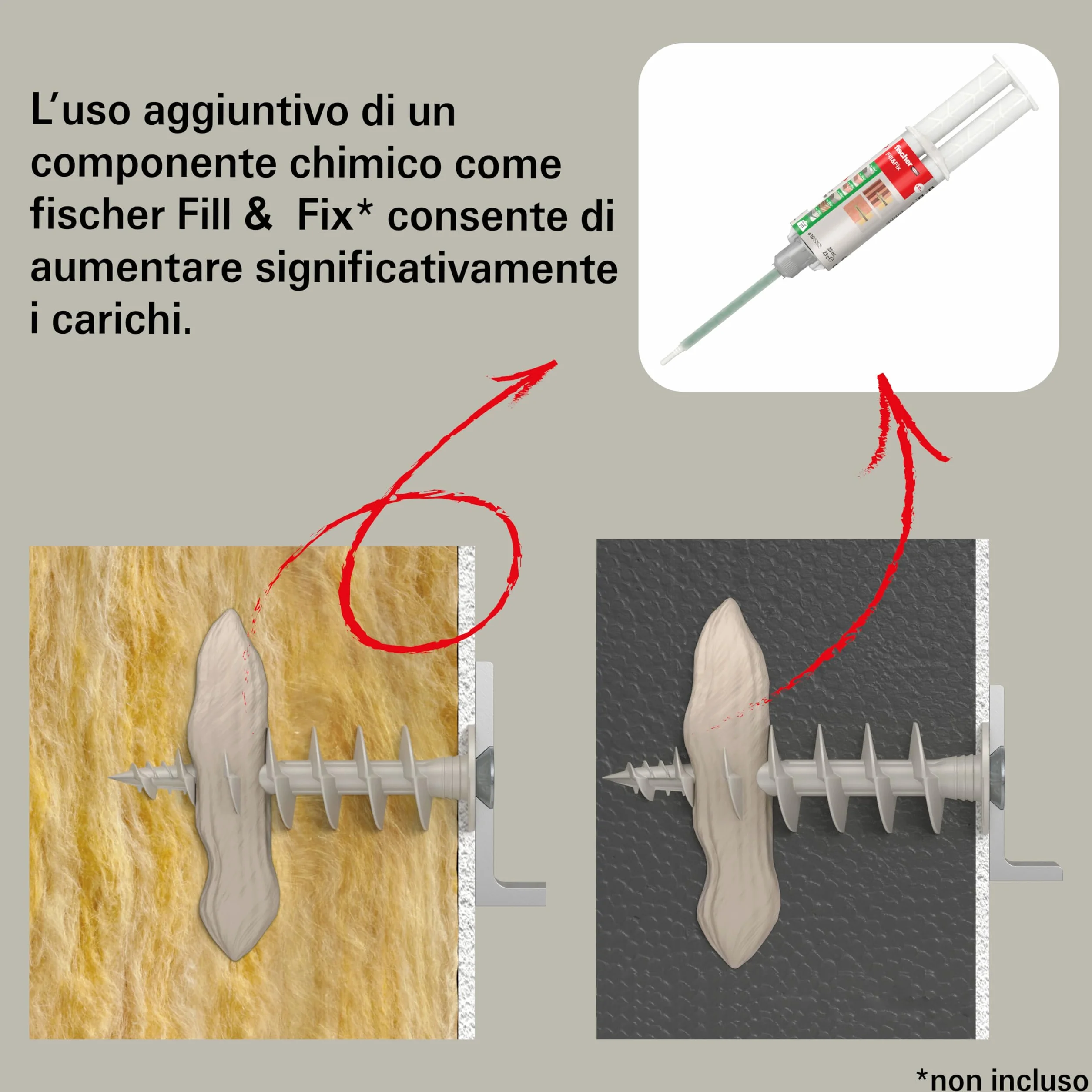 Fischer FID II Plus 80 mm, 2 x kołek do płaszcza, izolacja, możliwość użycia z kołkiem chemicznym, 573824