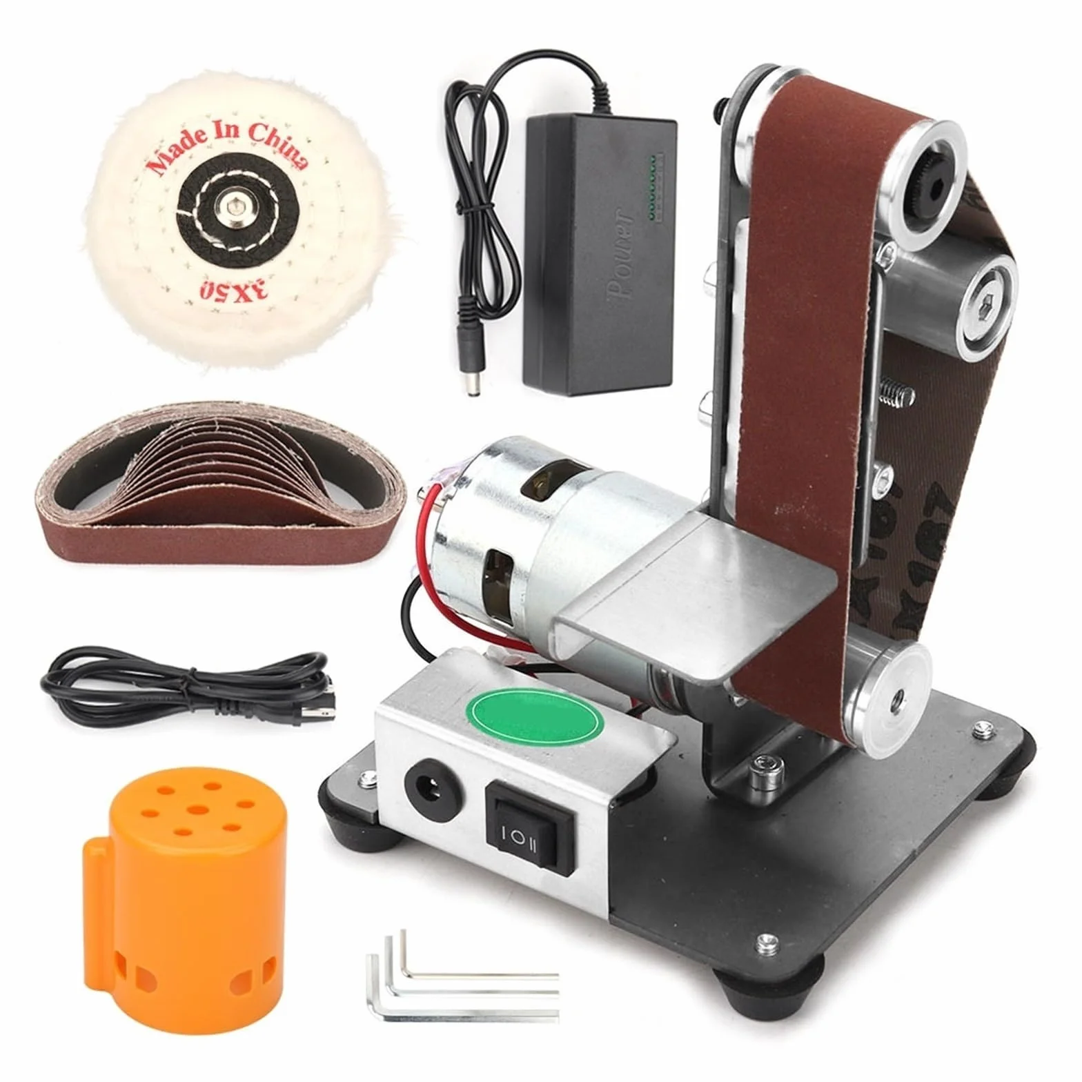 Szlifierka elektryczna Wielofunkcyjny pulpit pionowa miniaturowa Mini elektryczna maszyna taśmowa DIY szlifierka szlifierka kątowa Wysoka prędkość, cichsza(Style 1)
