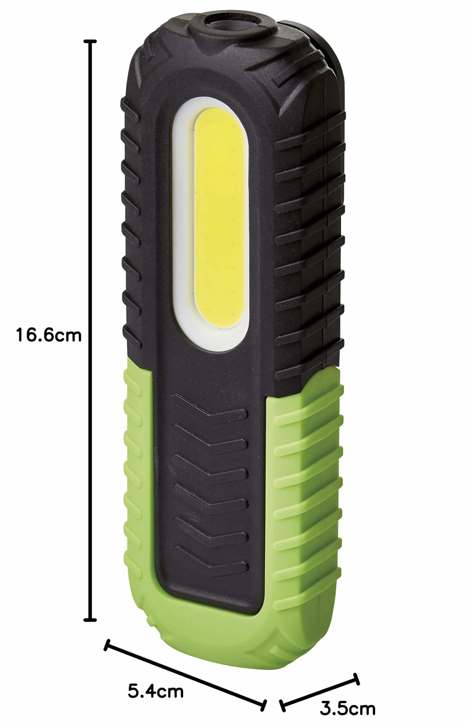 EMOS Lampa robocza LED, ładowalna wodoszczelna lampa warsztatowa z obrotową nóżką, hakiem i magnesem, 400 lm, zasięg świecenia 40 m, akumulator 2000 mAh z 8,5 godz. czasu świecenia i kablem USB, 3 tryby świecenia