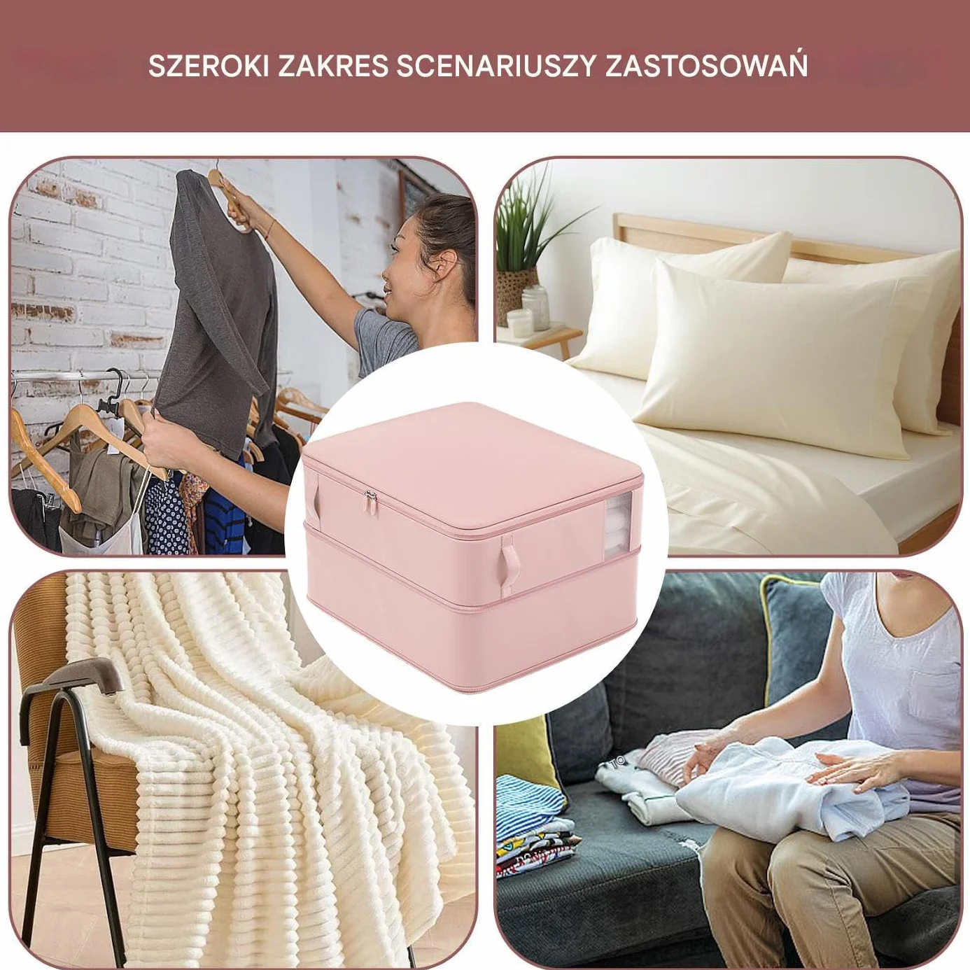 Torba Koce I Pierzyny - Kompresyjne Pokrowce Ko?dry Do Przechowywania W Szafie | Oszcz?dzaj?ca Miejsce Organizacja ?cieli Ko?dry Prze?cierad?a Grube Ko?dry