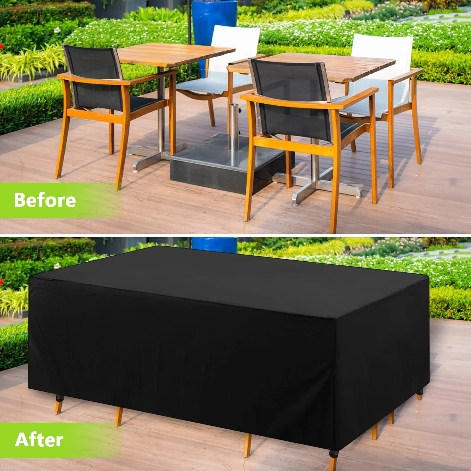 Pokrowiec na meble ogrodowe Oxford 210D wodoszczelny 213 x 132 x 74 cm