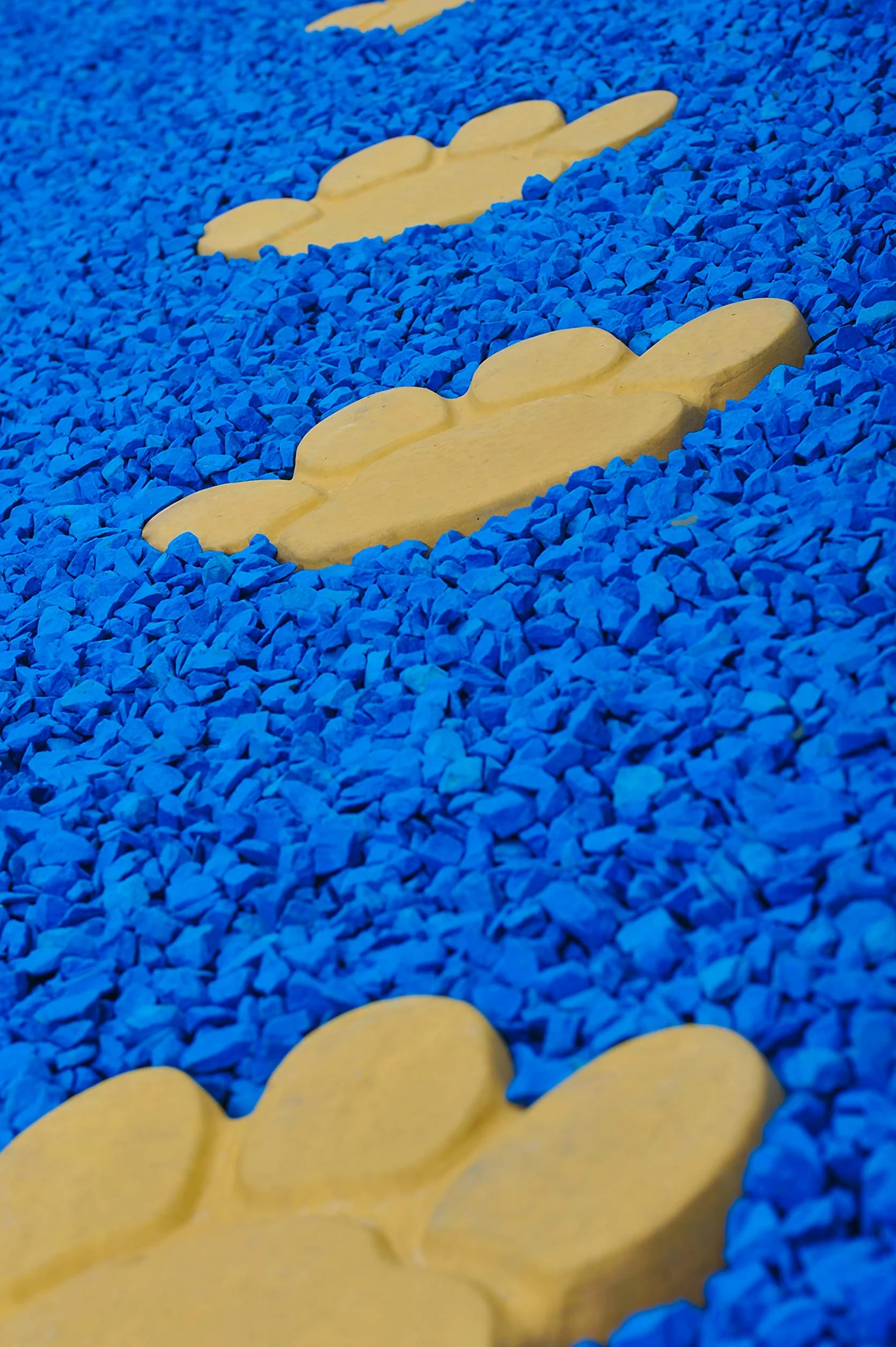 Kamienie dekoracyjne, dekoracyjne kamienie ogrodowe, niebieski (RockinColour Azure Blue), idealne do elementów dekoracyjnych, odporne na promieniowanie UV i warunki atmosferyczne, bezpieczna powłoka