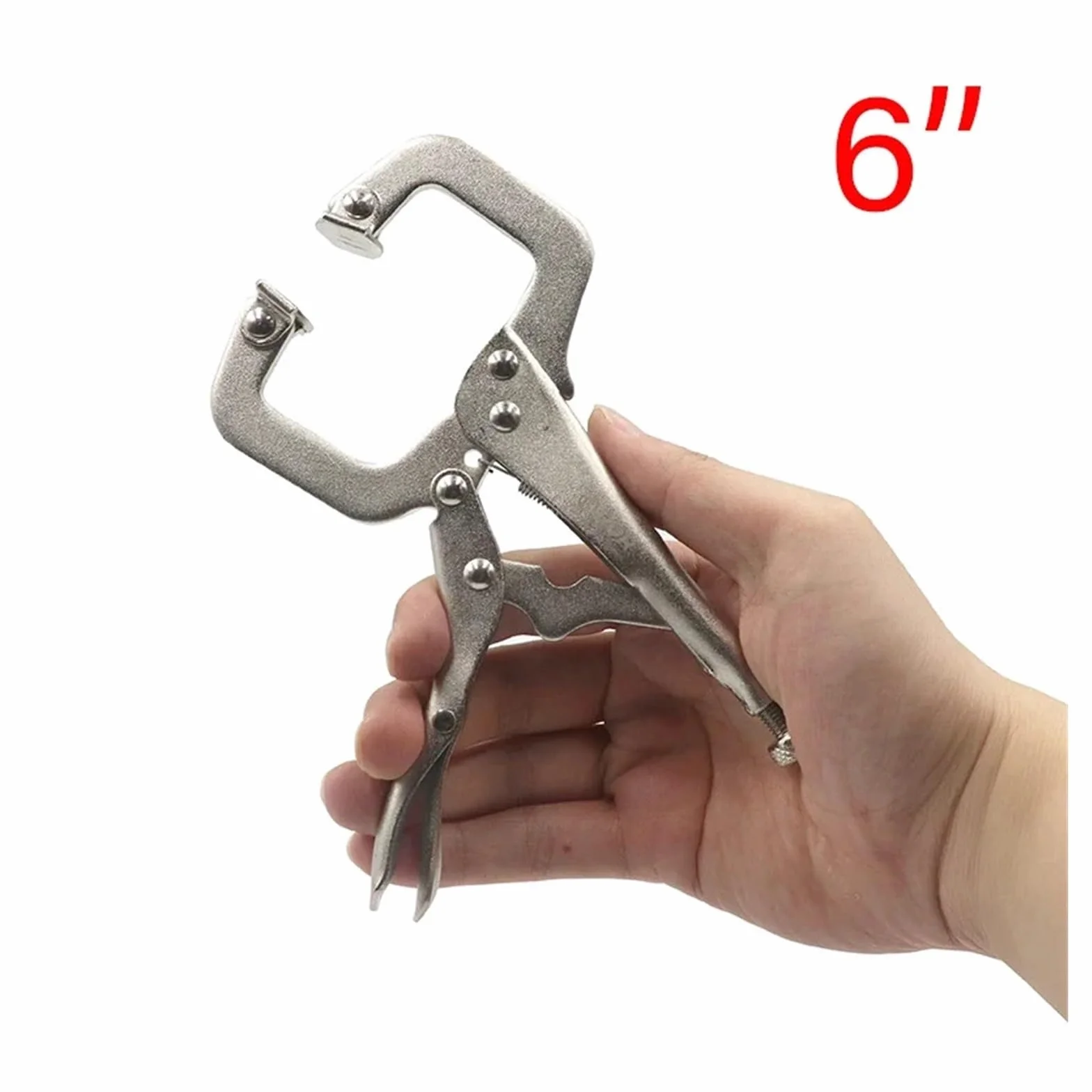Zaciski Quick Grip, Zacisk spawalniczy C Zacisk do prac stolarskich Szczypce do szczypiec Stalowe narzędzie ręczne Lokalizator czopów(11 Inch)