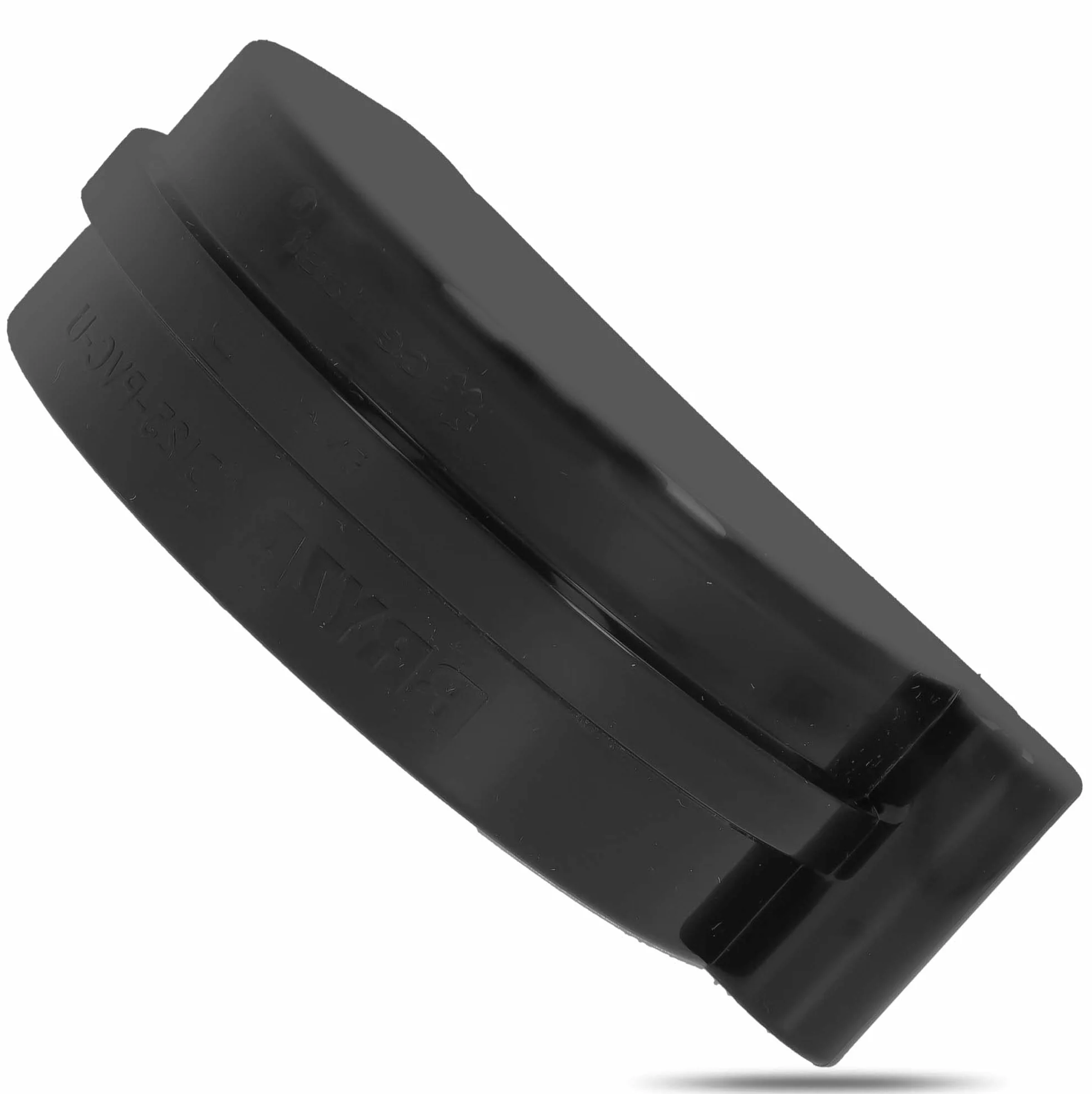 Denko Lewe Zamykające Rynny Zaślepka Zamykająca PCV 125 mm Półokrągła Czarna Końcówka Rynny Dachowej Korek Do Rynny Solidna Zaślepka Rynnowa Z Materiału Sztucznego